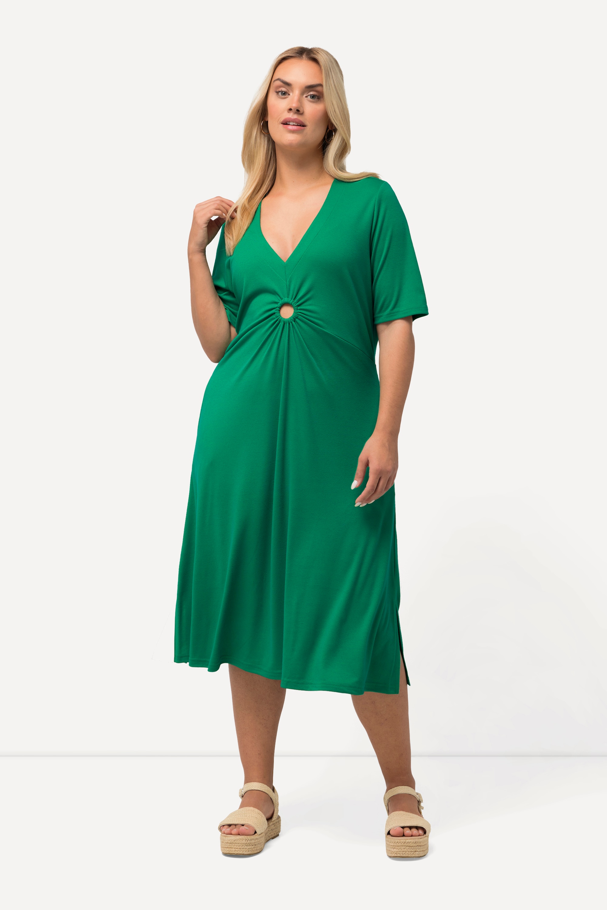 Robe midi en jersey, ligne A, ULLA POPKEN