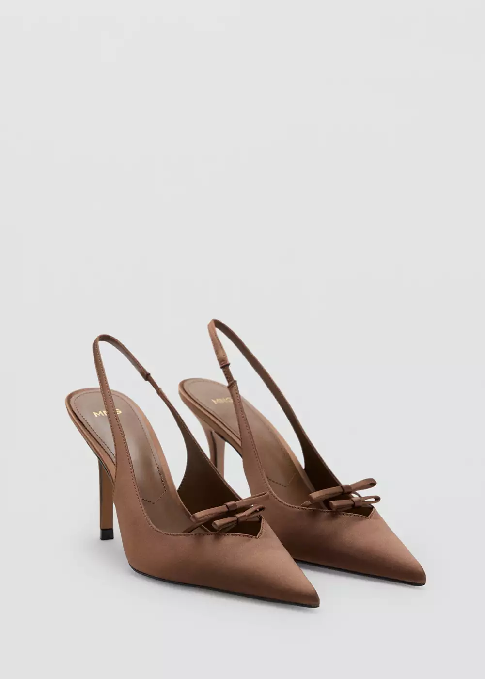 Chaussures à talons satinées, MANGO