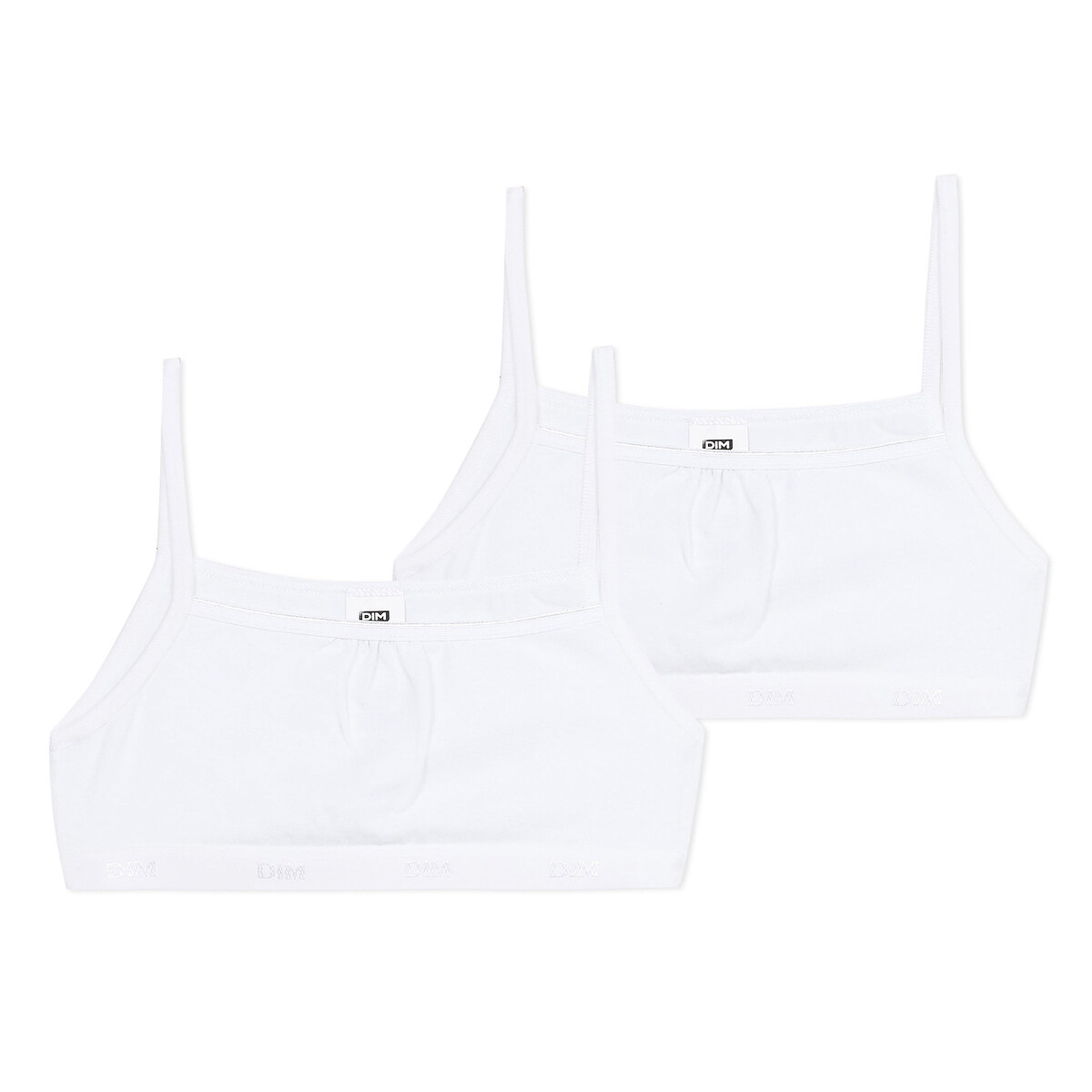 Image of Pack of 2 Organic Cotton Crop Tops, 6-16 Years