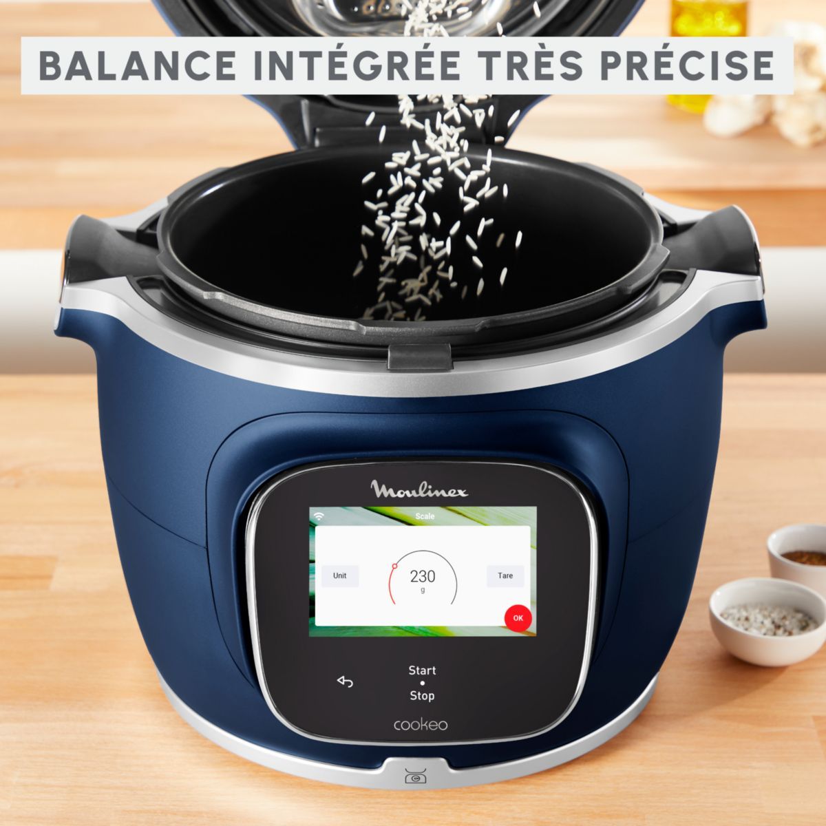 Cookeo cookeo touch wifi pro bleu ce943410 Moulinex