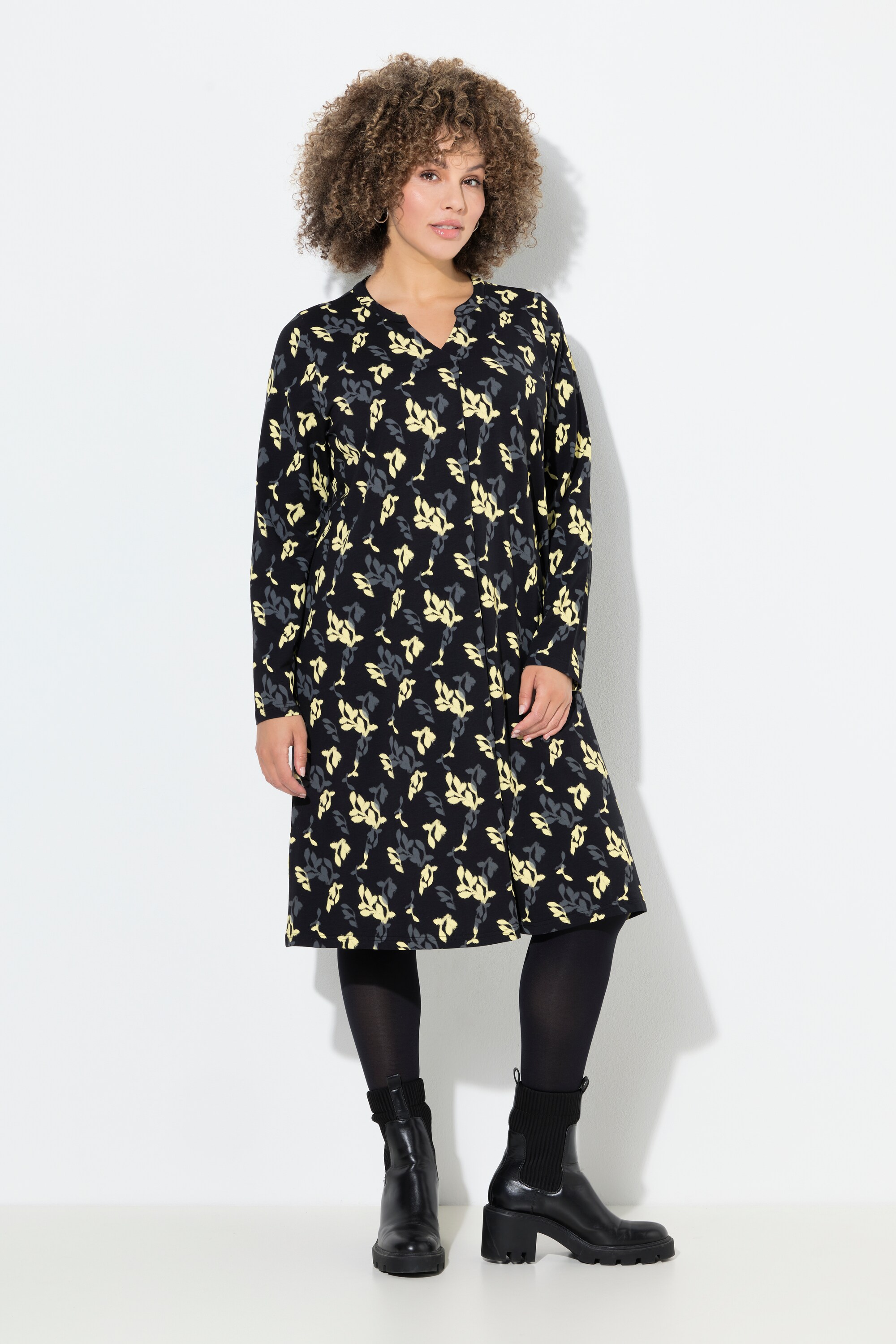 Robe en jersey à motif floral, ULLA POPKEN