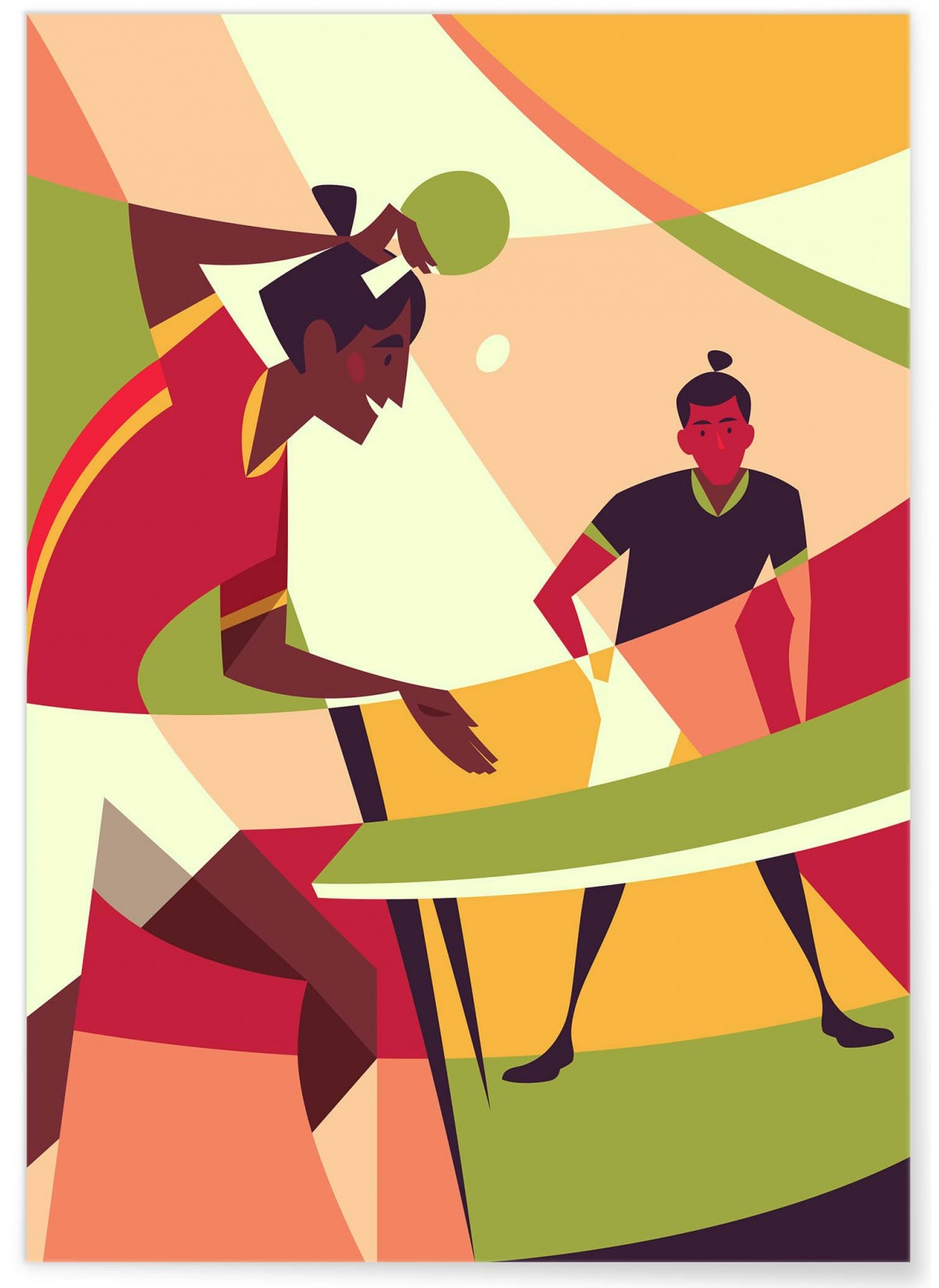 Affiche Tennis de table, L'AFFICHERIE
