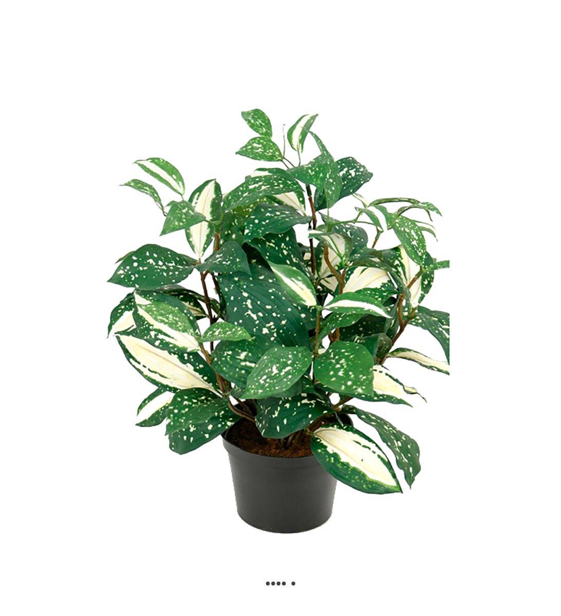 Pothos artificiel au feuillage tacheté H 35, ARTIFICIELLES