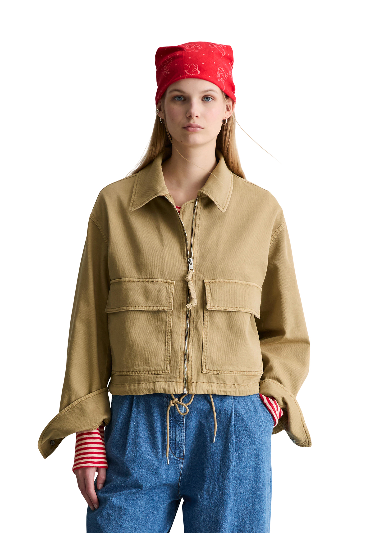 Veste en sergé regular en coton organique-lyocell stretch, MARC O’POLO DENIM