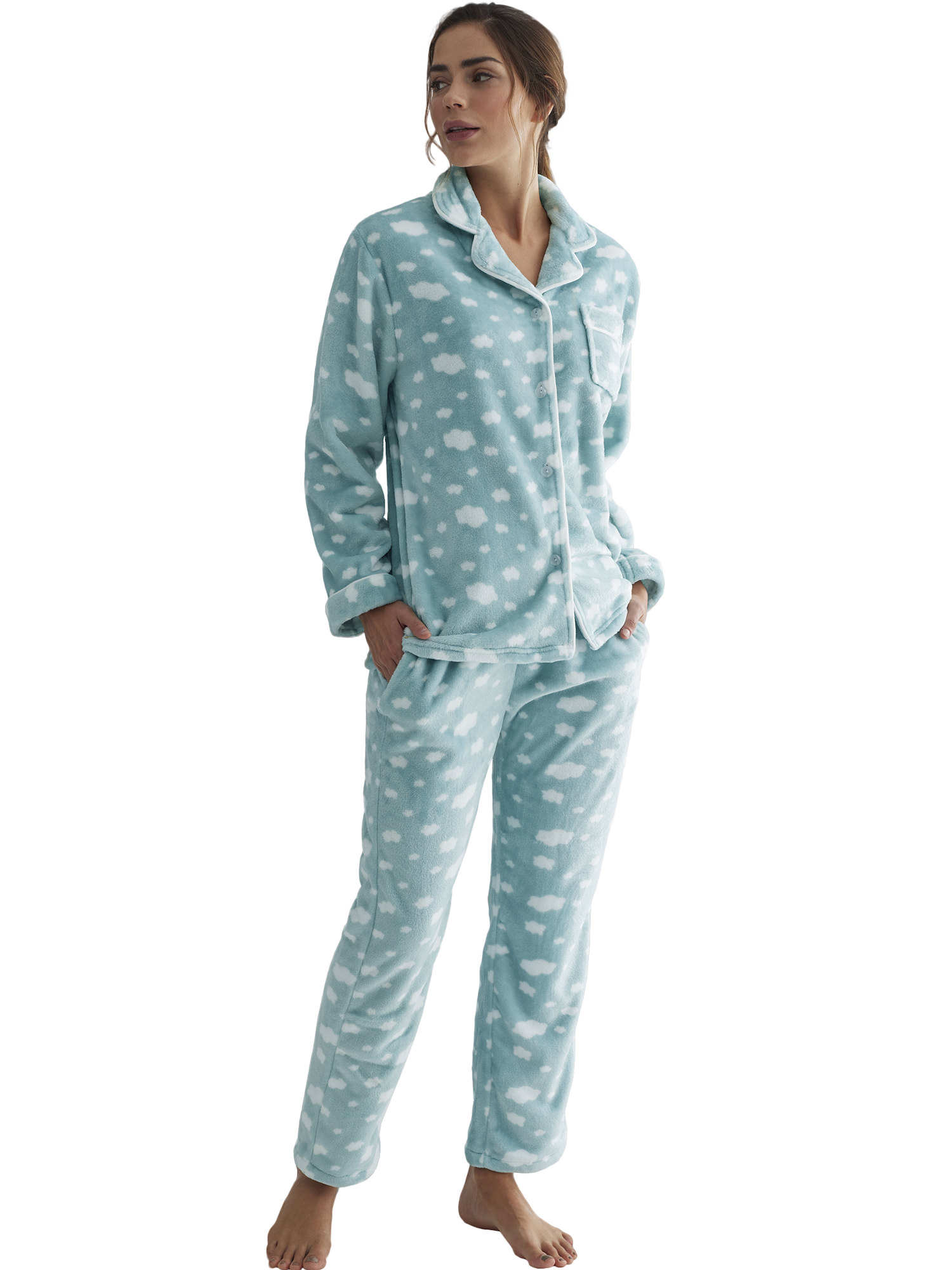 Pyjama pantalon chemise manches longues Polar Joven, SELMARK