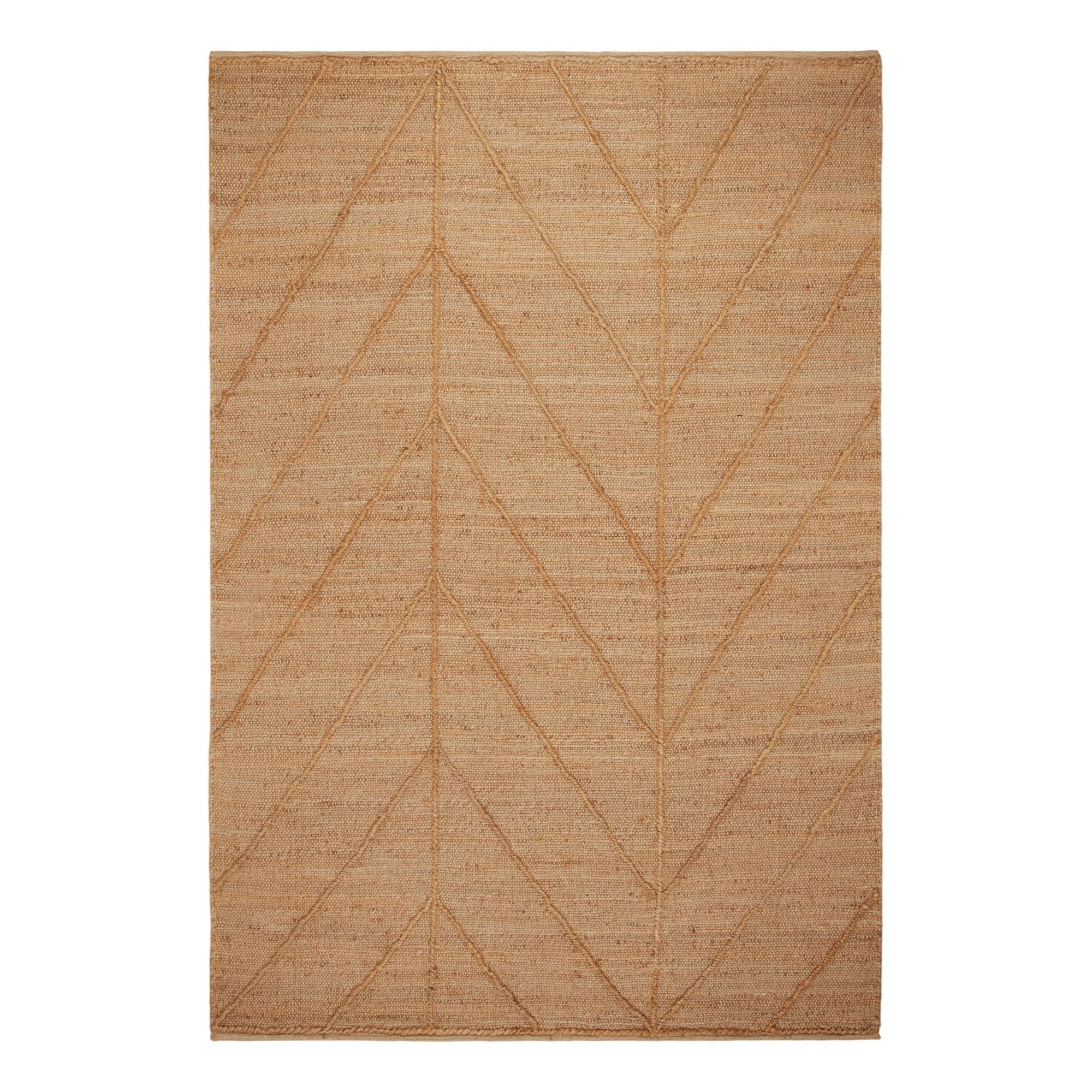 tapis de sol en 100% jute à motif chevron XXL DEEVA, MADURA