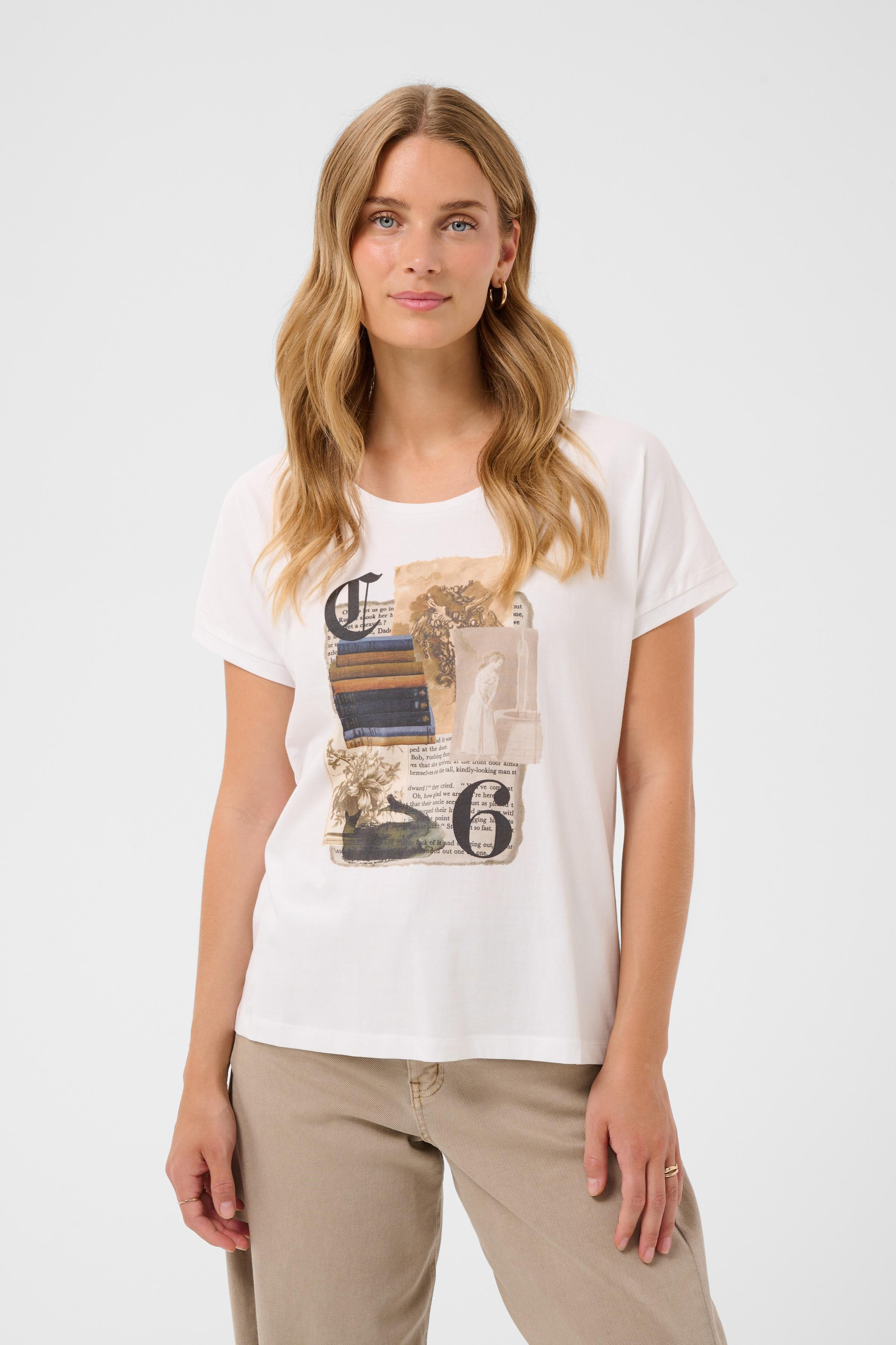 T-shirt, CREAM