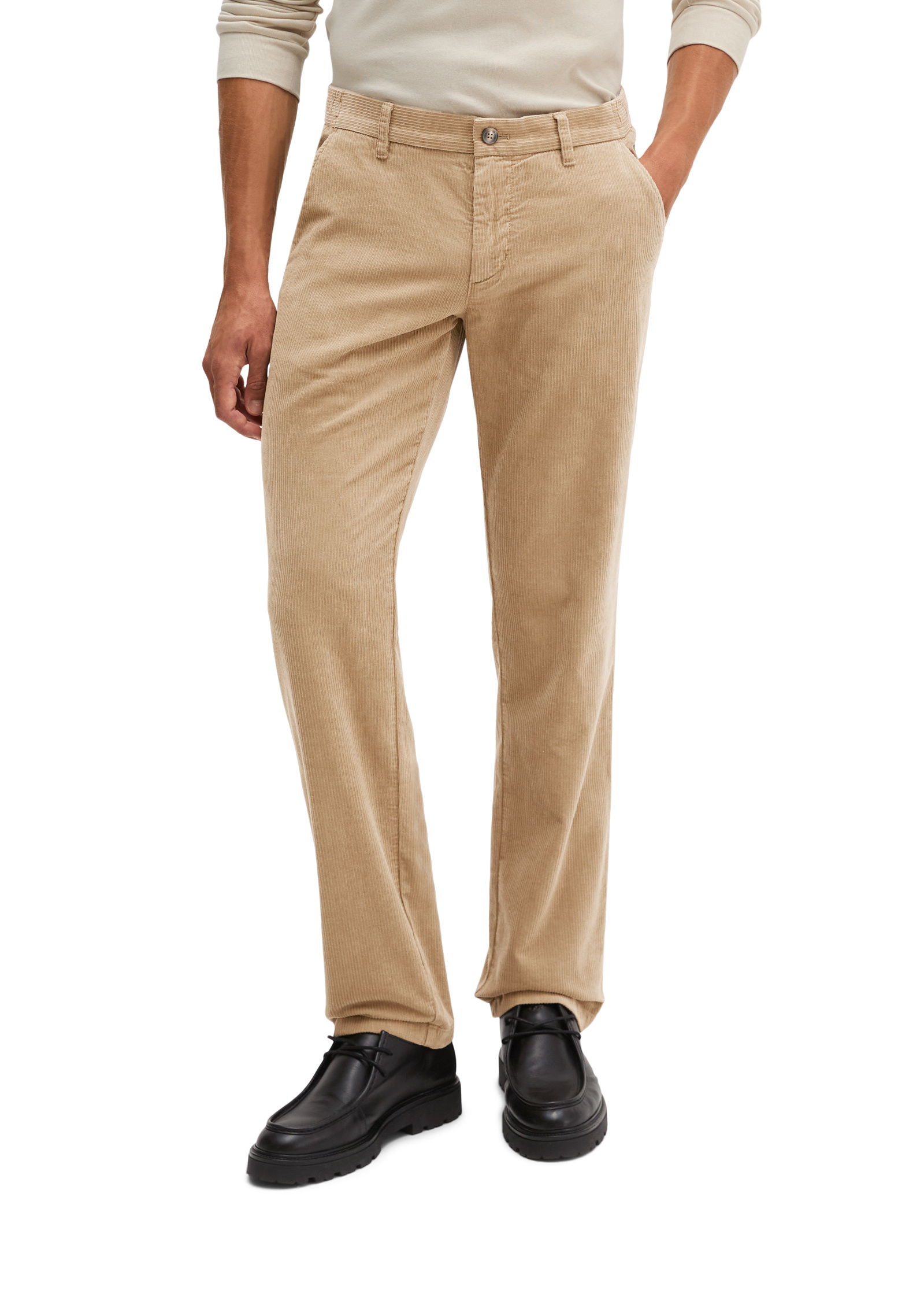 Pantalon en velours côtelé modèle Mads Jogger, coupe classique avec un effet de relief, MARC O'POLO