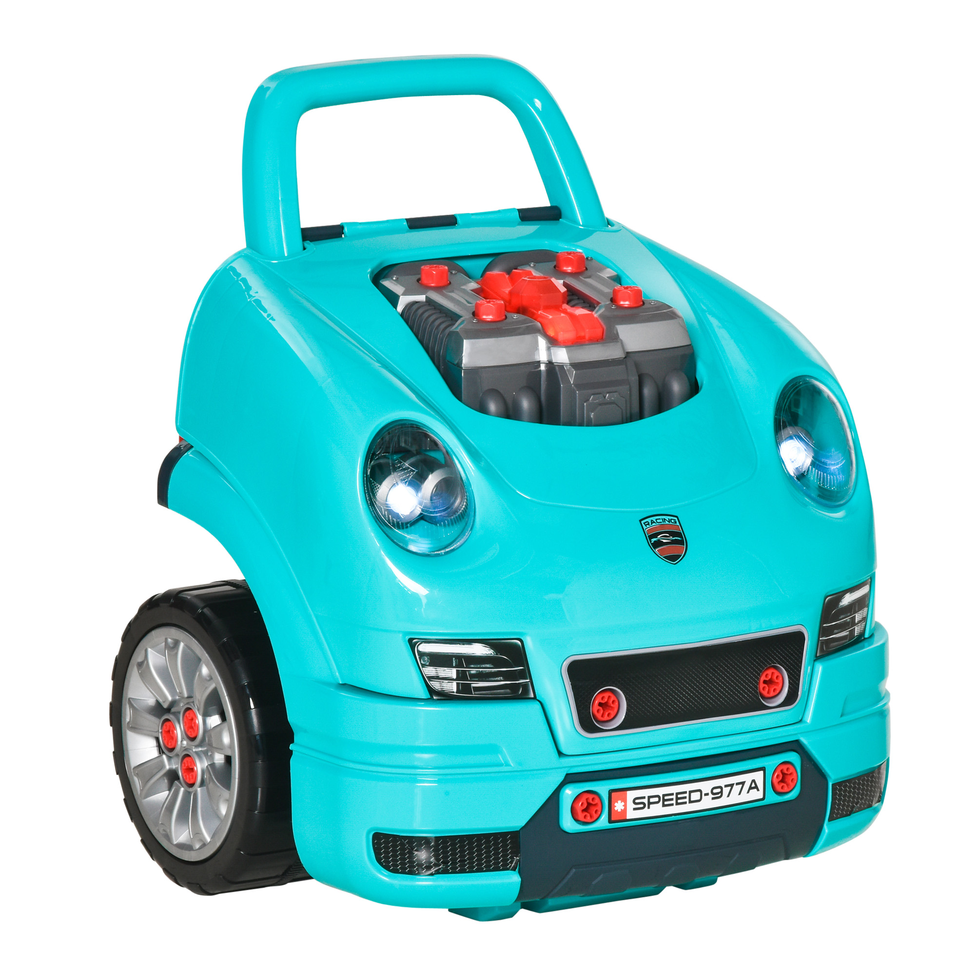 Atelier « Kids Engine » Plastique Bleu-vert, HOMCOM