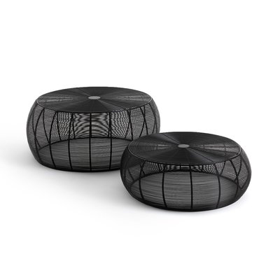 Set of 2 Bangor Wired Steel Round Coffee Tables LA REDOUTE INTERIEURS
