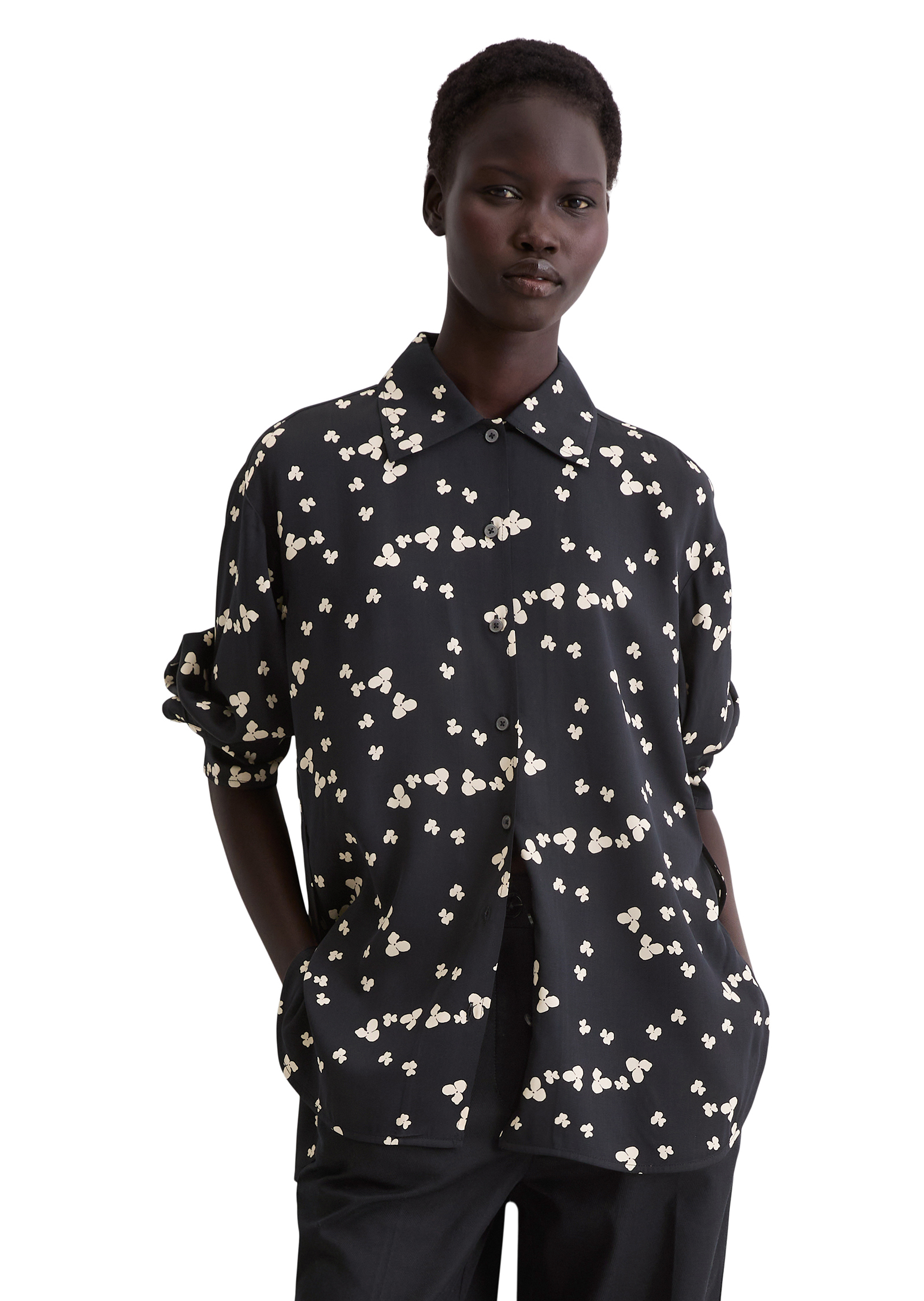 Blouse imprimée relaxed en LENZING™ ECOVERO™, MARC O'POLO