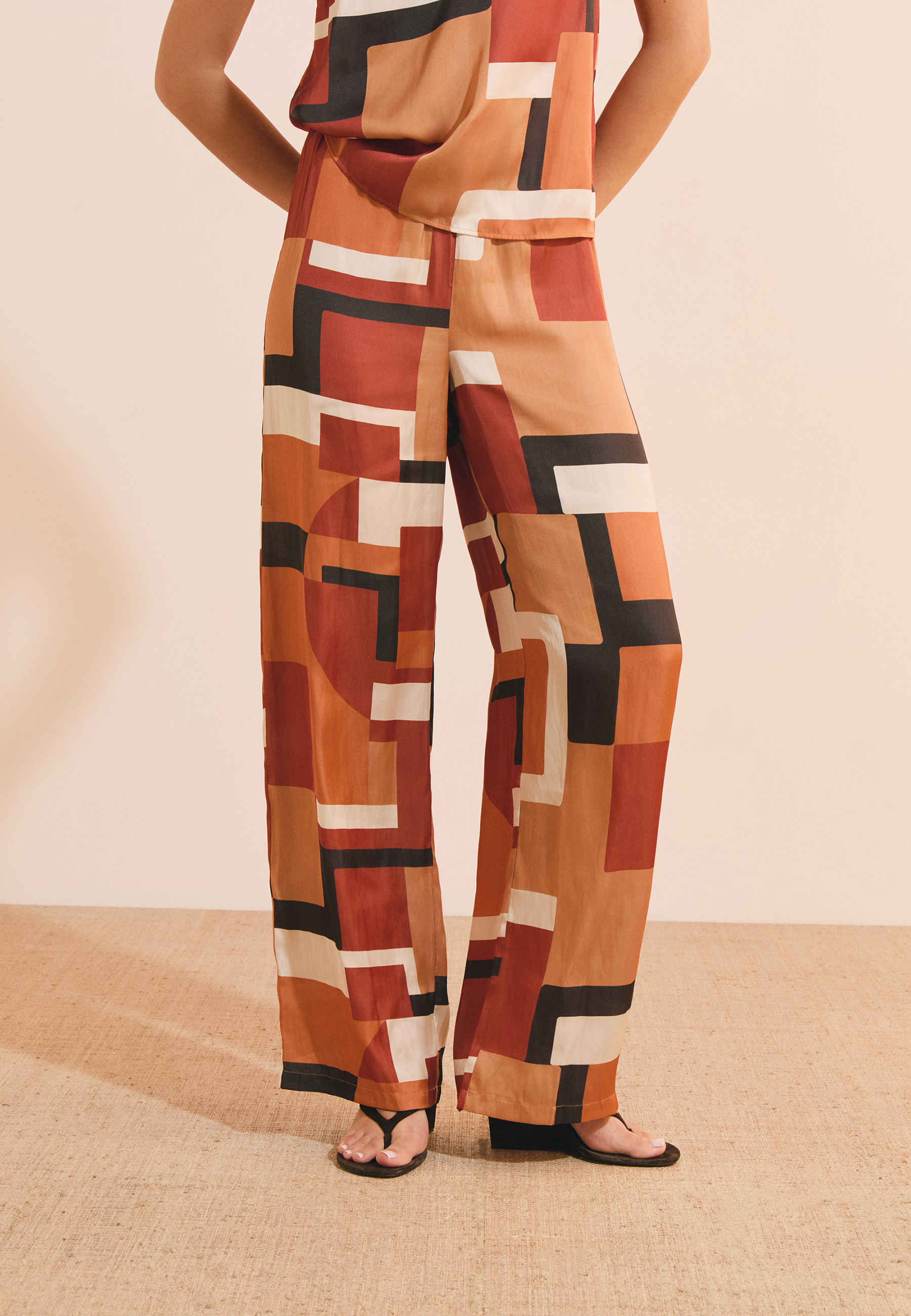 Pantalon à imprimé géométrique HERNEST IMP, ETAM