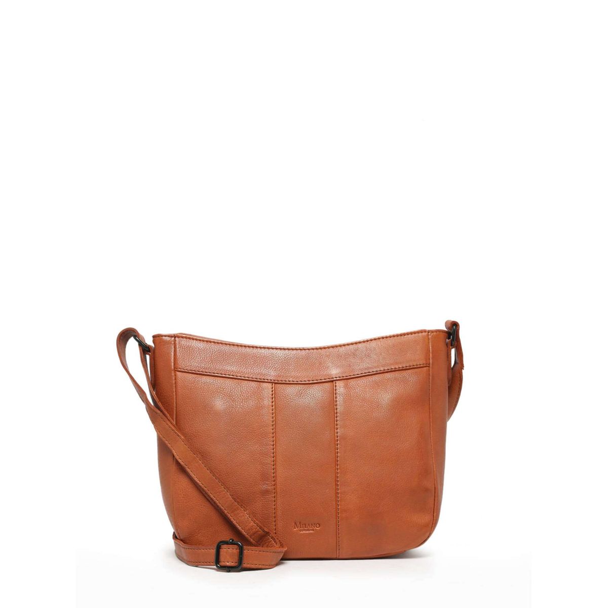 Sac bandoulière cuir cognac sale