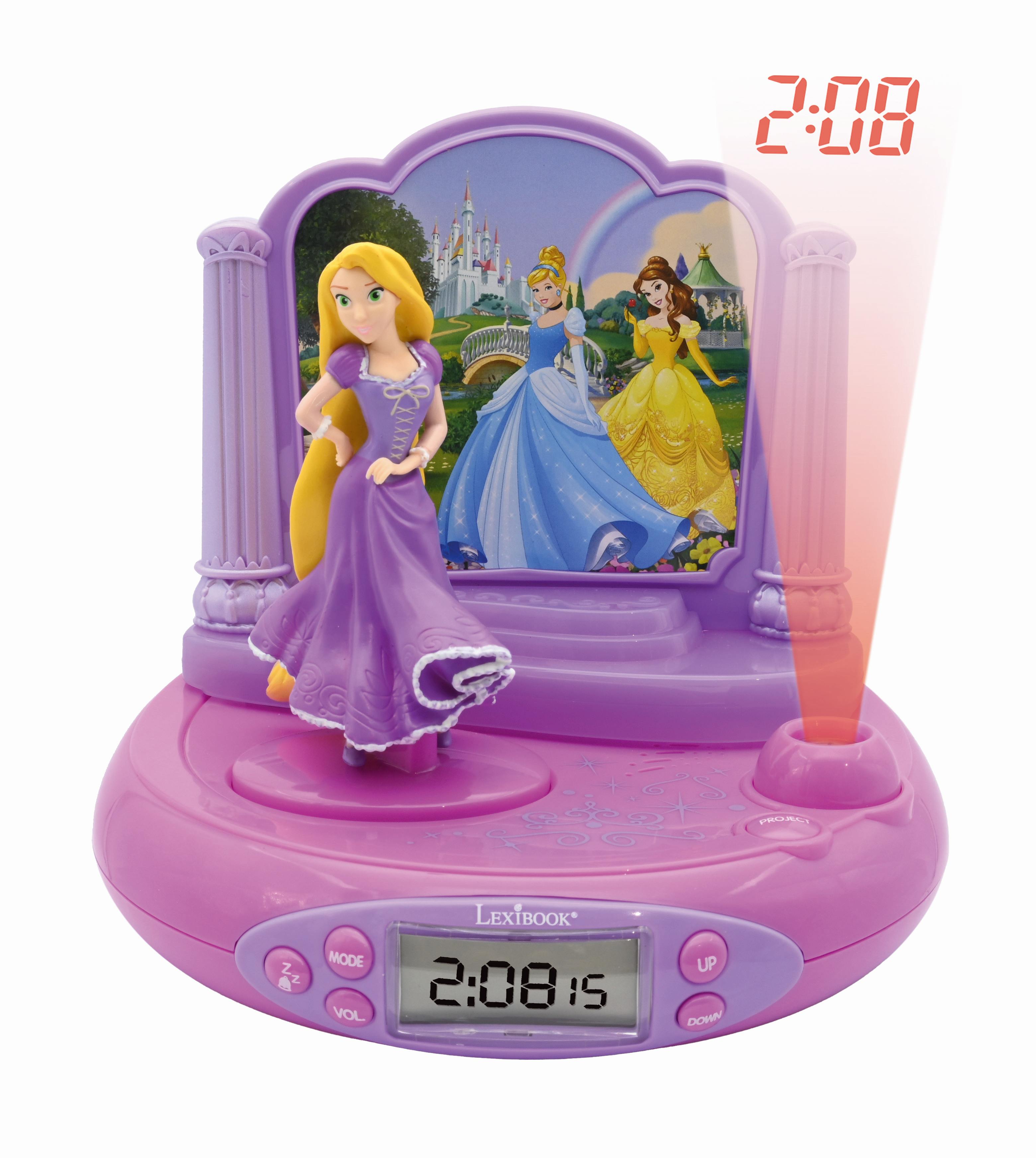 Réveil Projecteur Disney Princesses Raiponce, LEXIBOOK