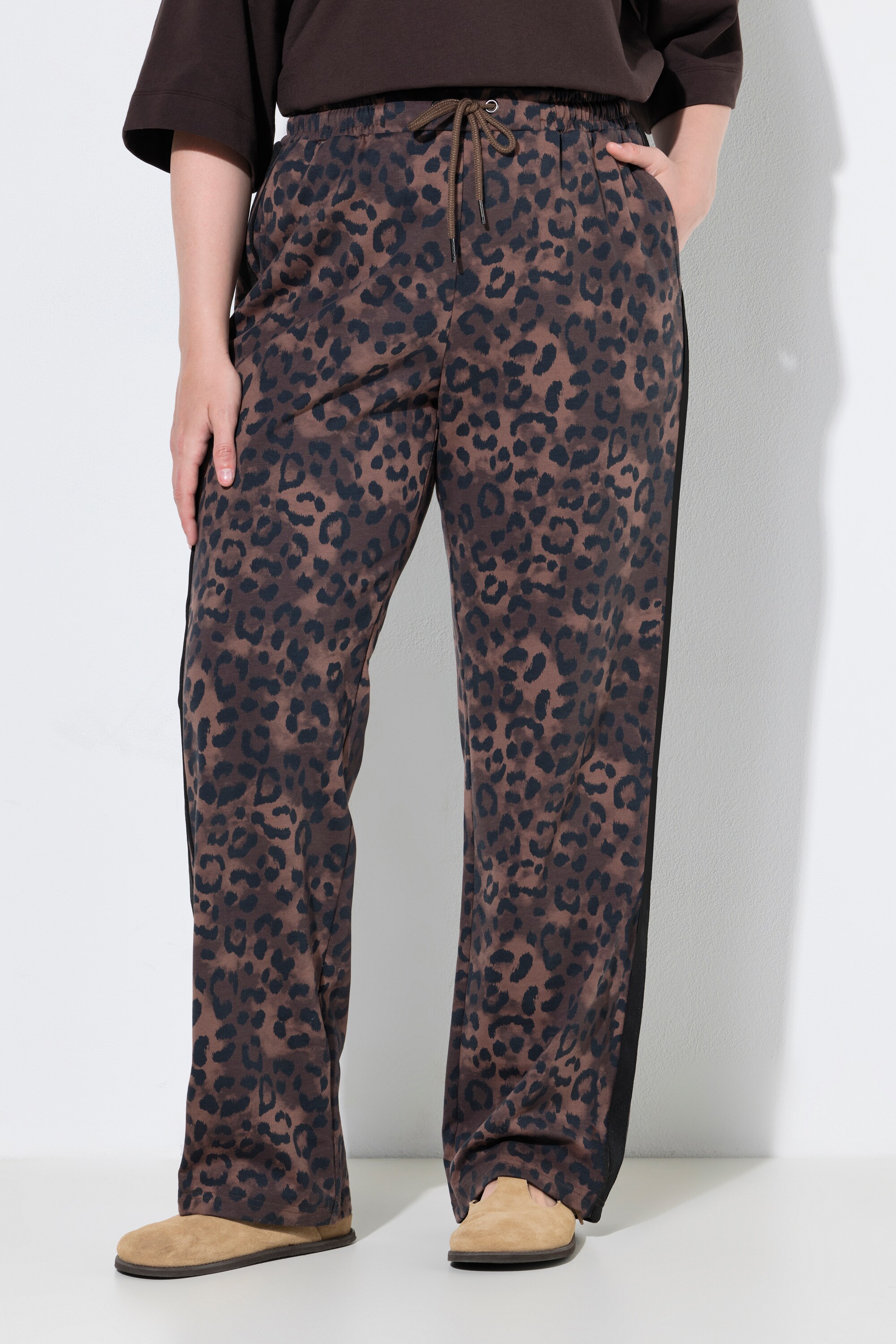 Pantalon Rose en molleton, motif léopard, ULLA POPKEN