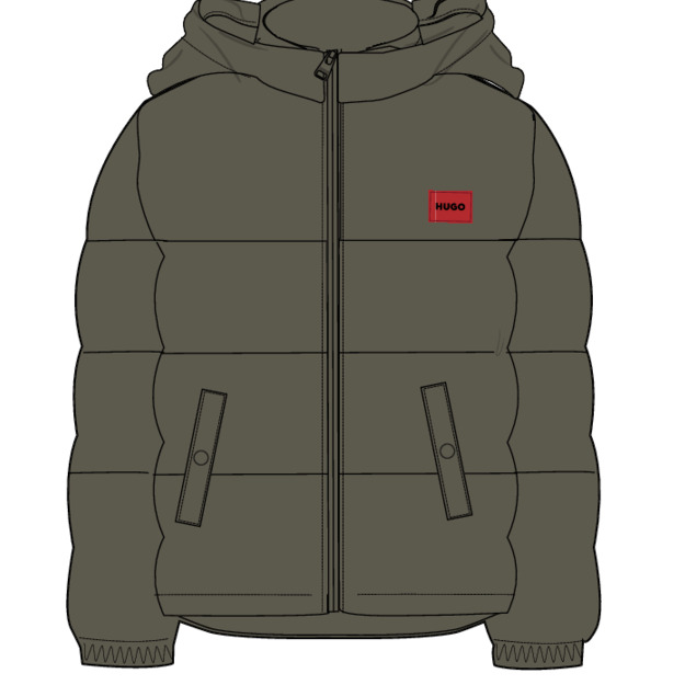 Doudoune à capuche, HUGO KIDSWEAR