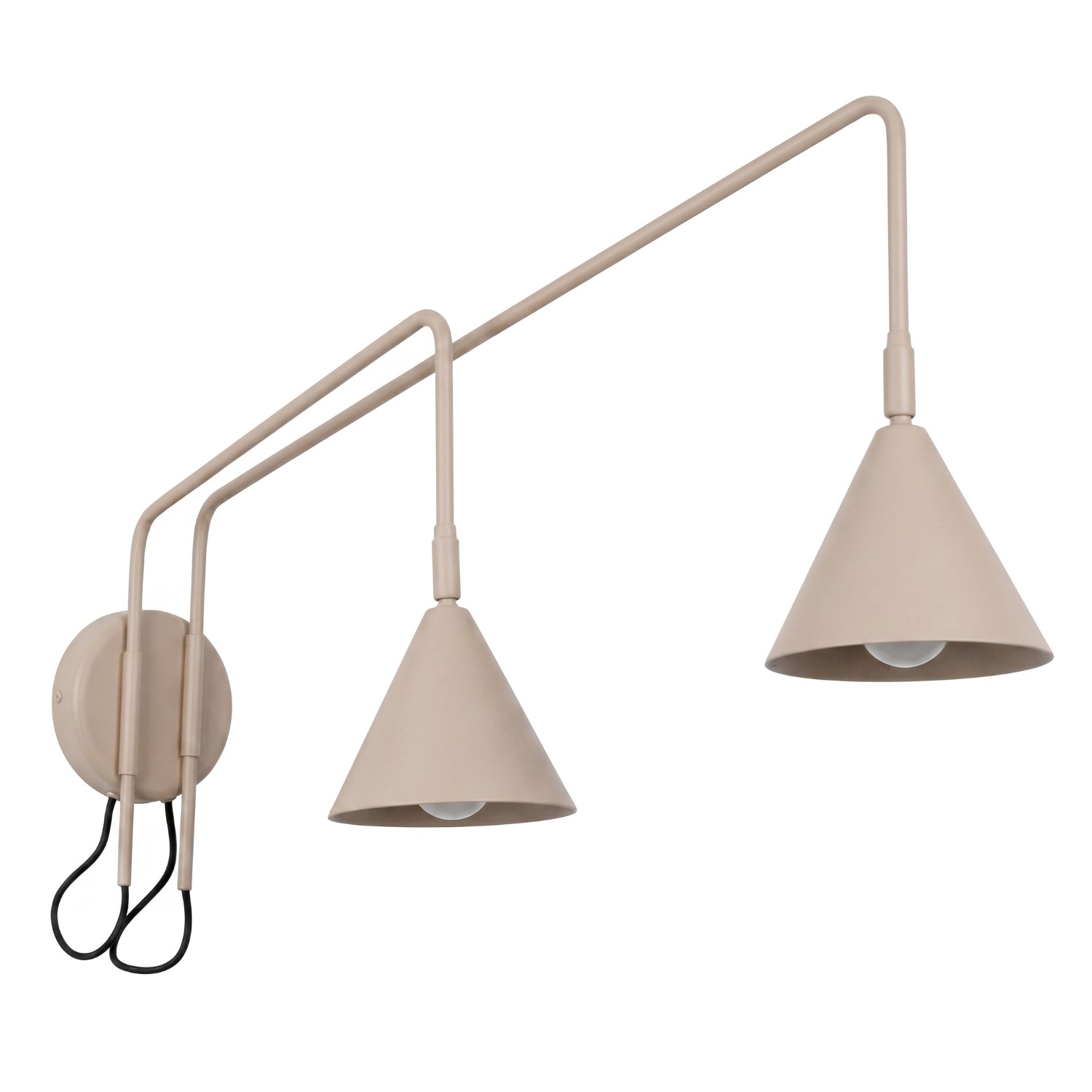 Applique murale Taupe E14 2 Nox, EDEN
