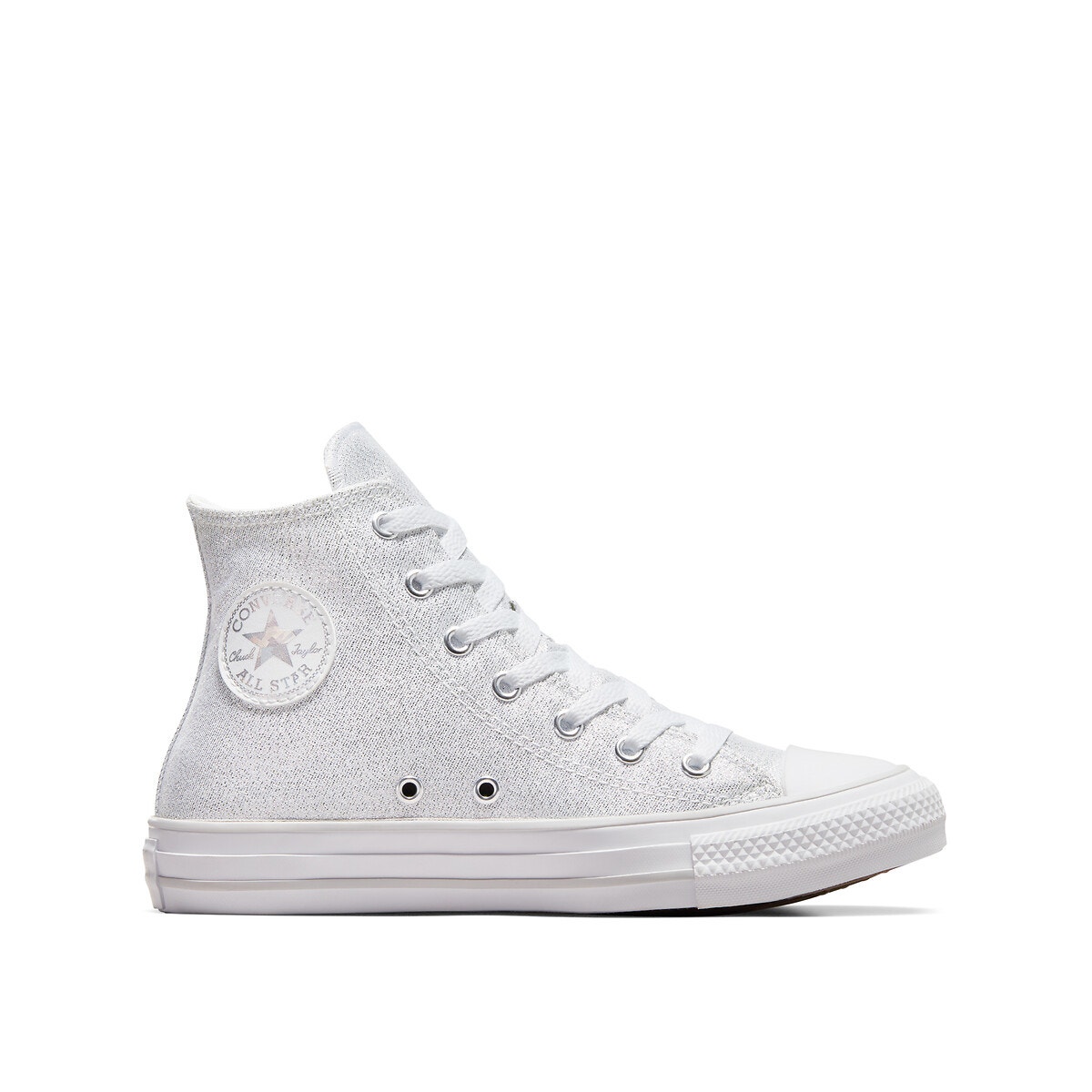 Converse hotsell argenté haute