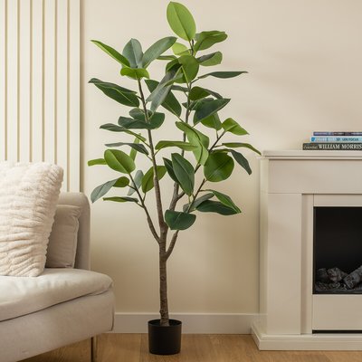 150cm Artificial Real Touch Rubber Tree SO'HOME