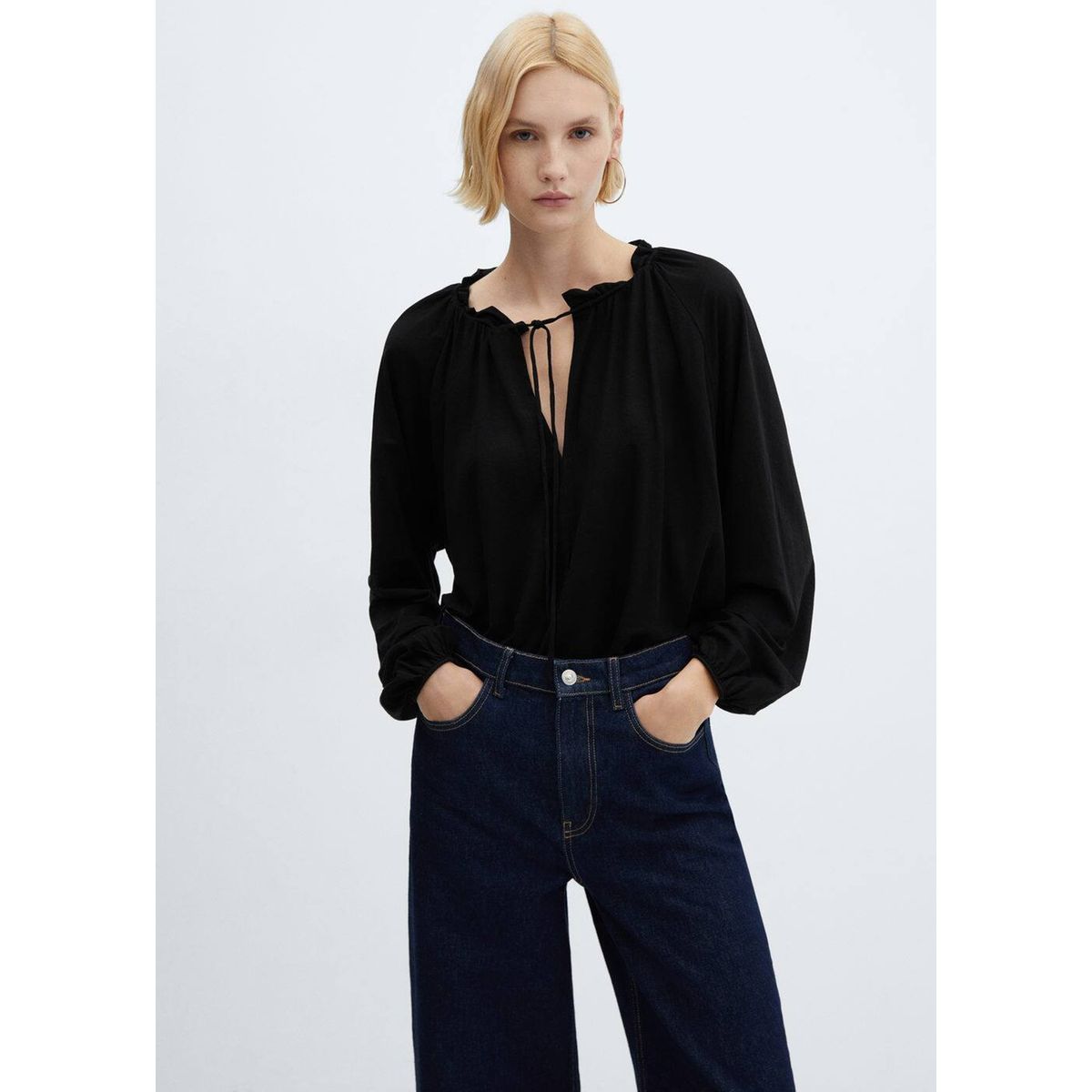 Zara pull best sale manche bouffante