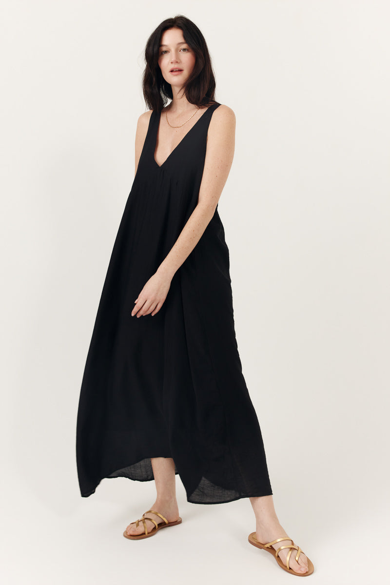 Robe midi fluide décolleté en V Floresia, ARTLOVE