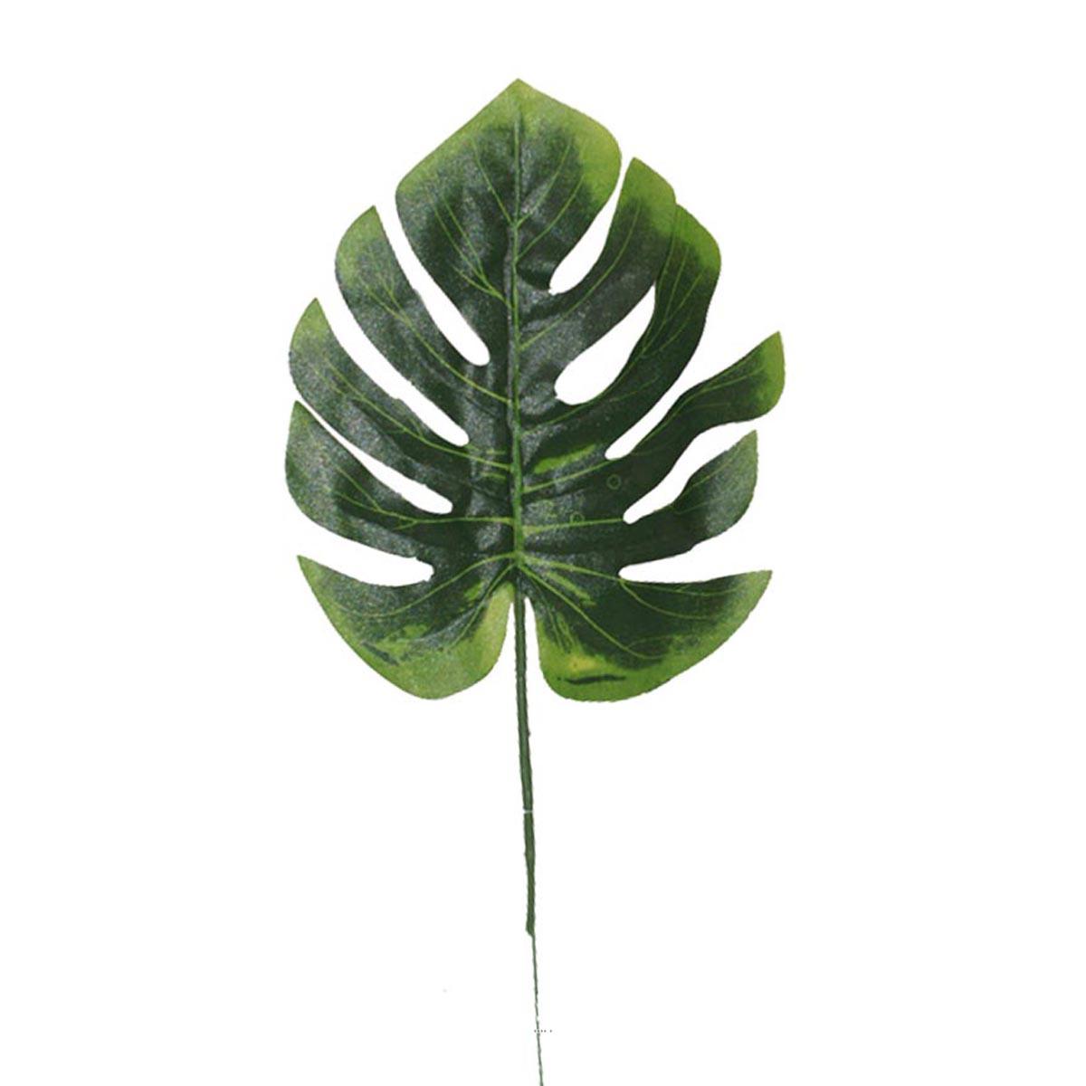 Feuille de Philodendron artificielle en tissu, ARTIFICIELLES