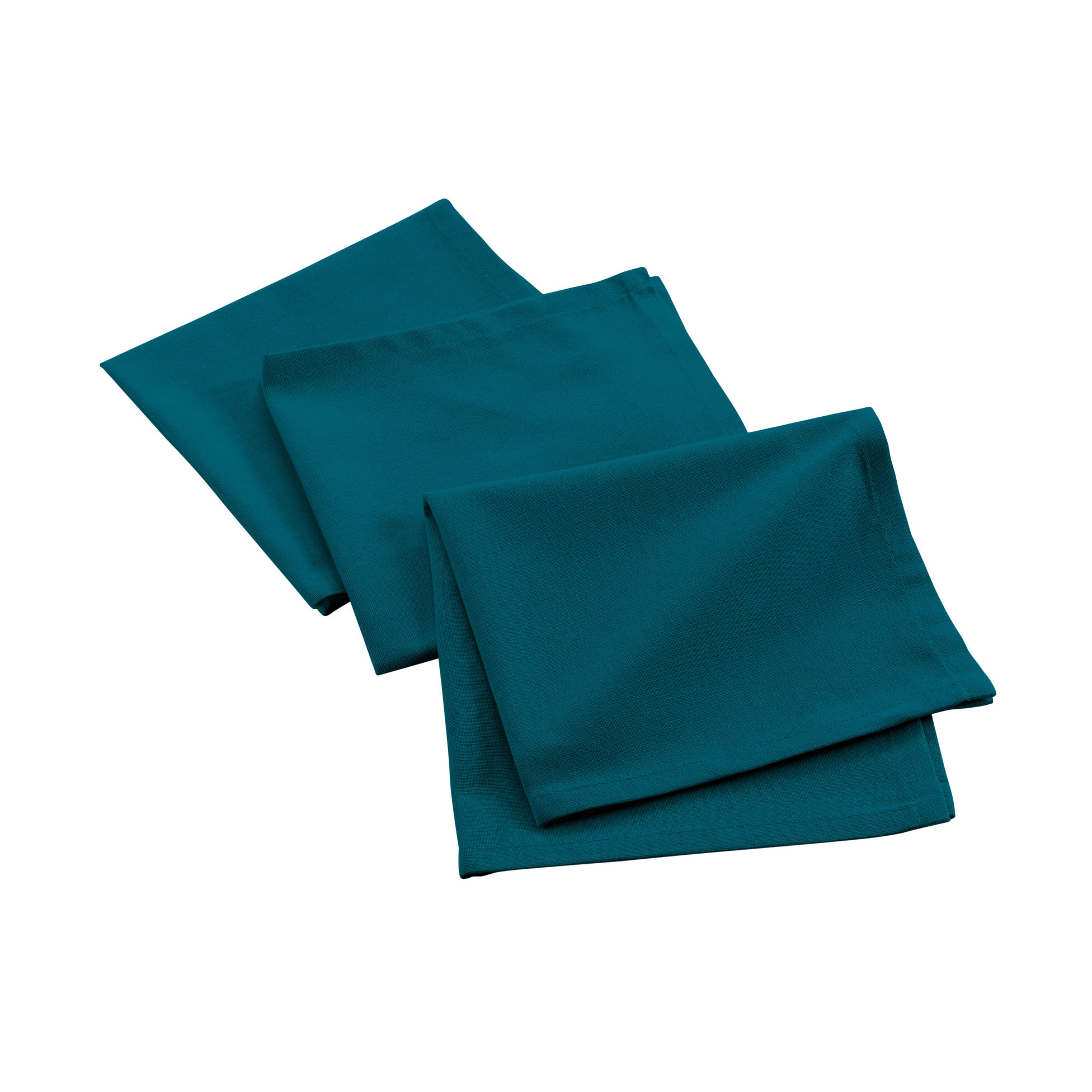 3 Serviettes de table coton recycle Grand Mistral Anthracite, EDEN