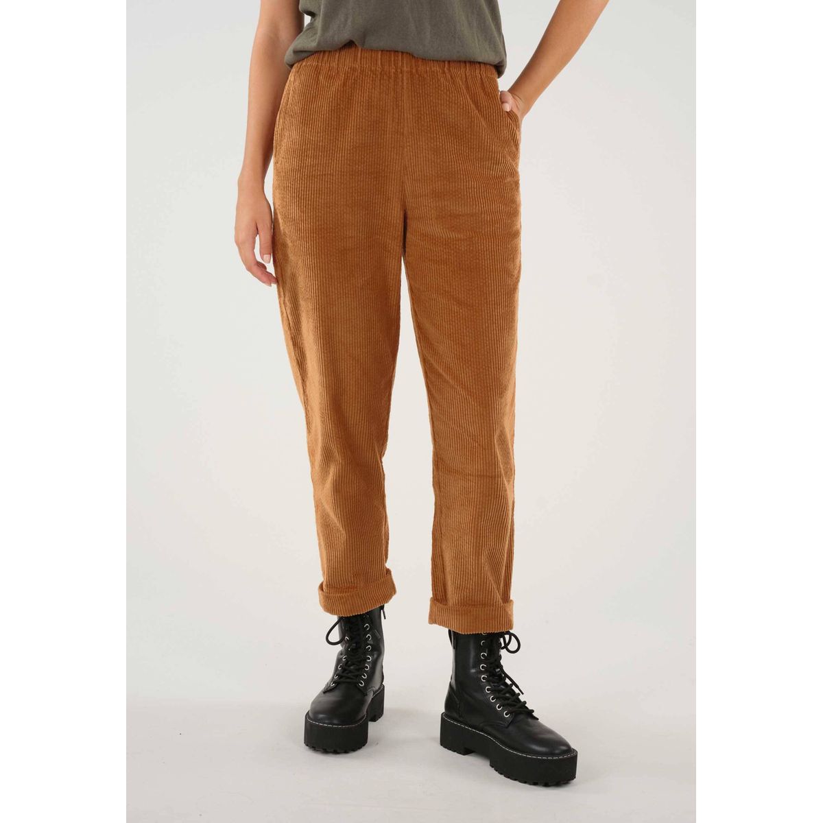 Pantalon chino velours femme La Redoute