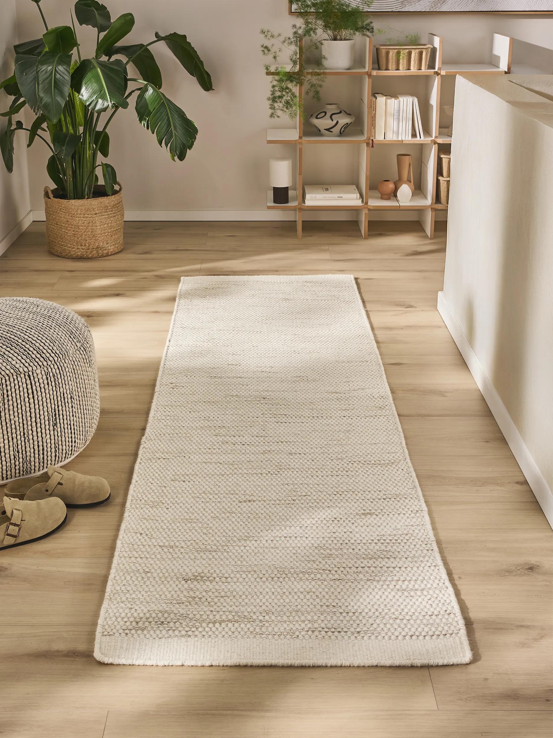 Tapis de couloir en laine tissé main ROCCO, BENUTA