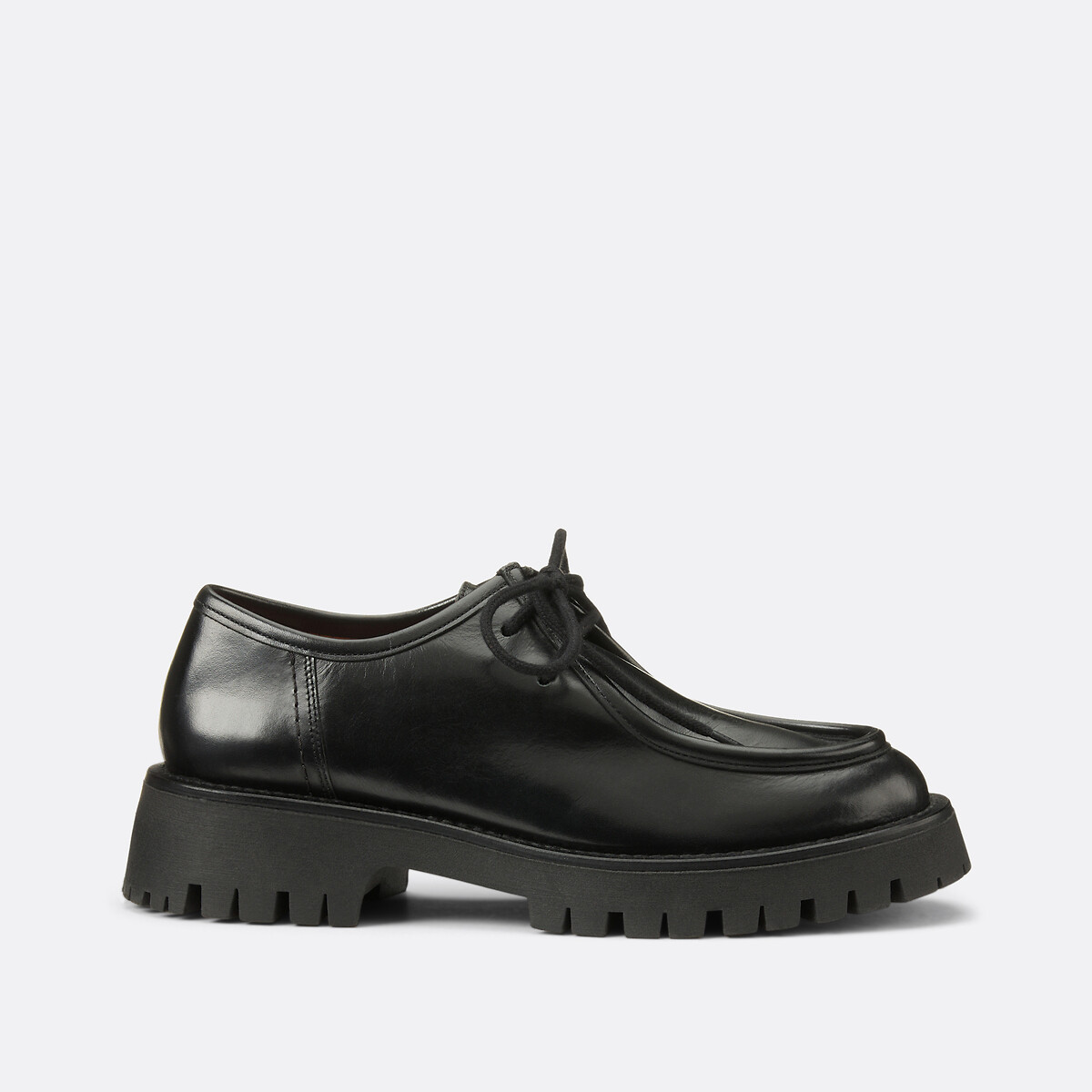 La Redoute Collections Derbies de piel lisa con muescas — foto 2