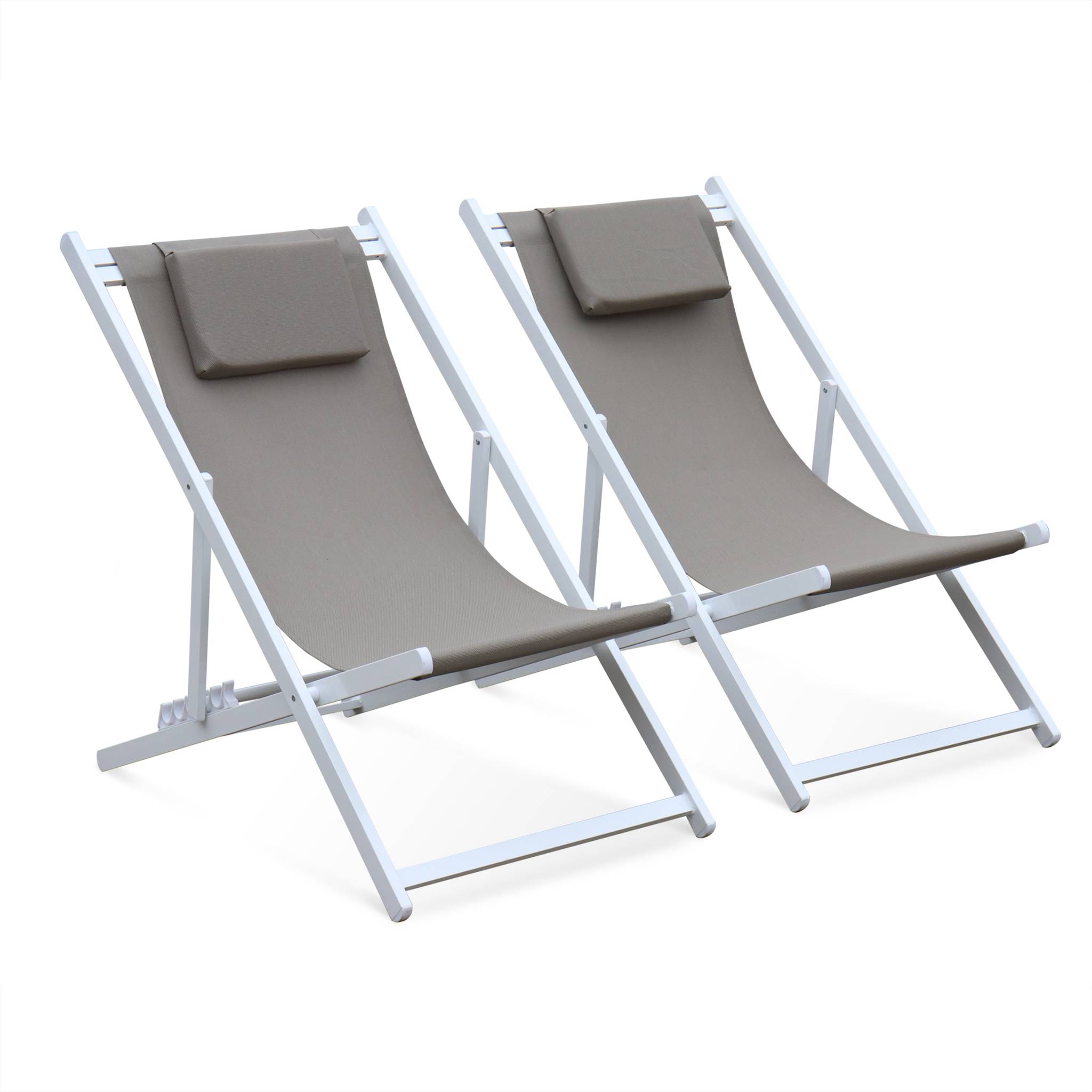 Bain de soleil aluminium multi positions (lot de 2) GAIA, SWEEEK