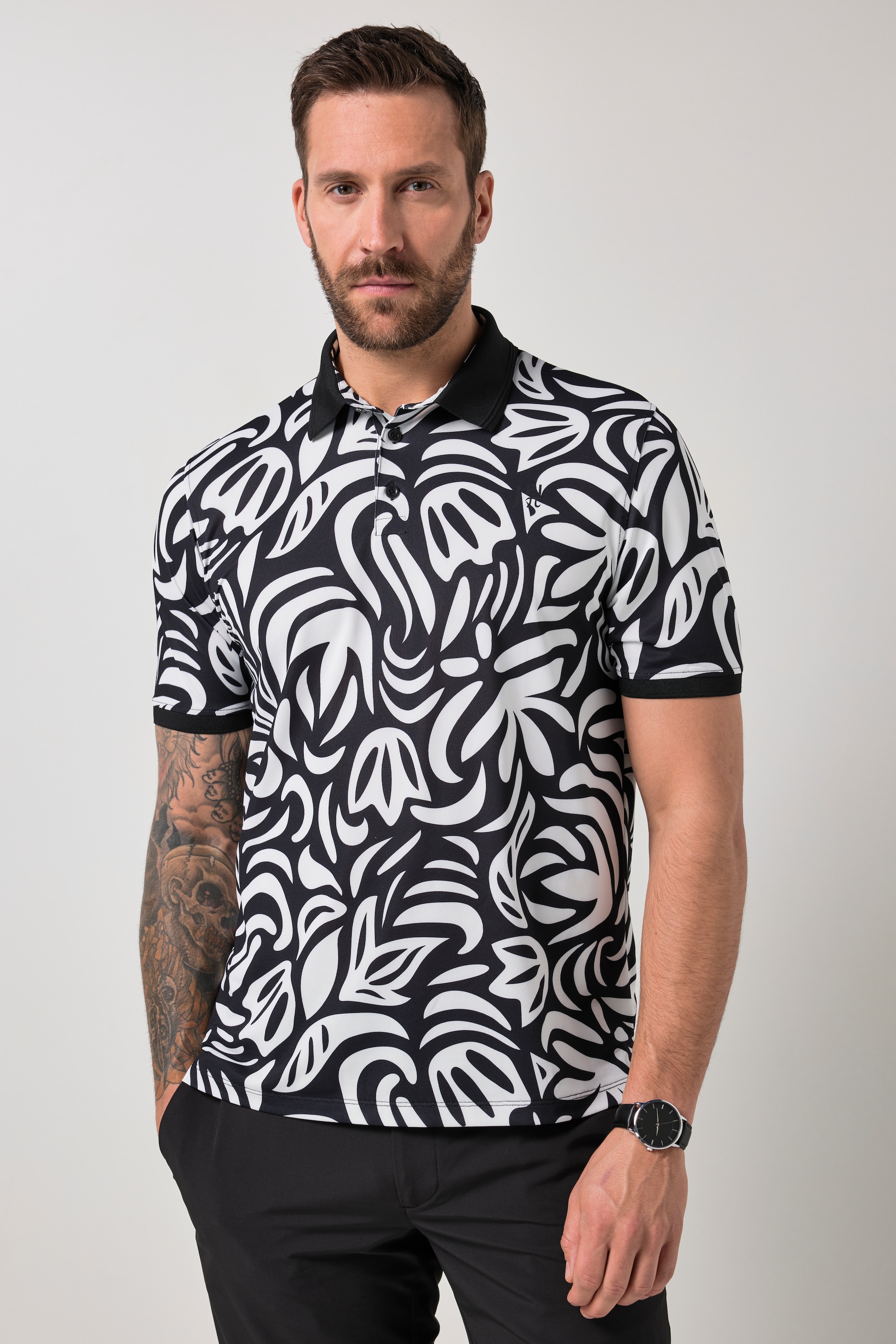 Polo en piqué imprimé all-over, JP1880