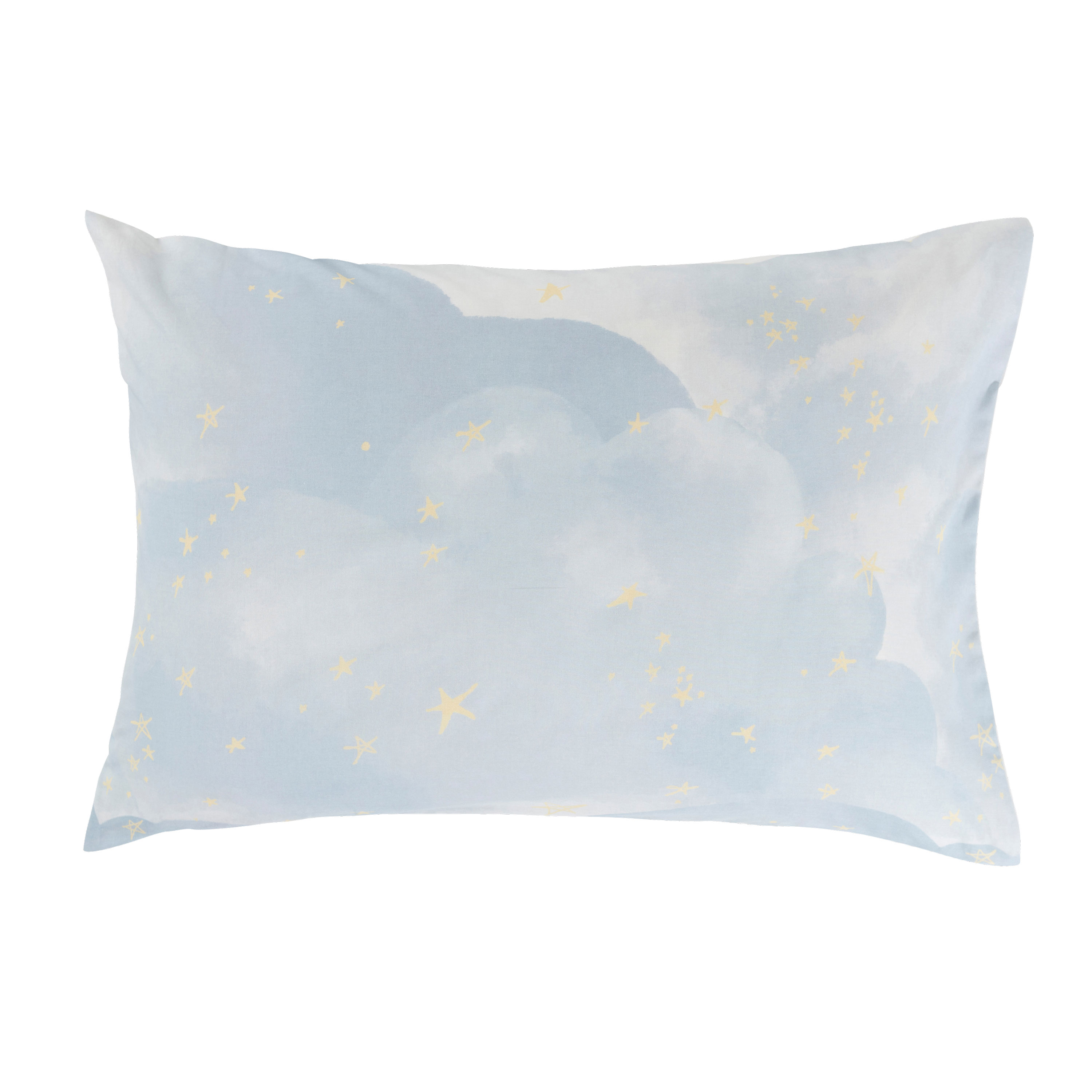 Taie d'oreiller rectangulaire pur coton SKOG, CARRE BLANC