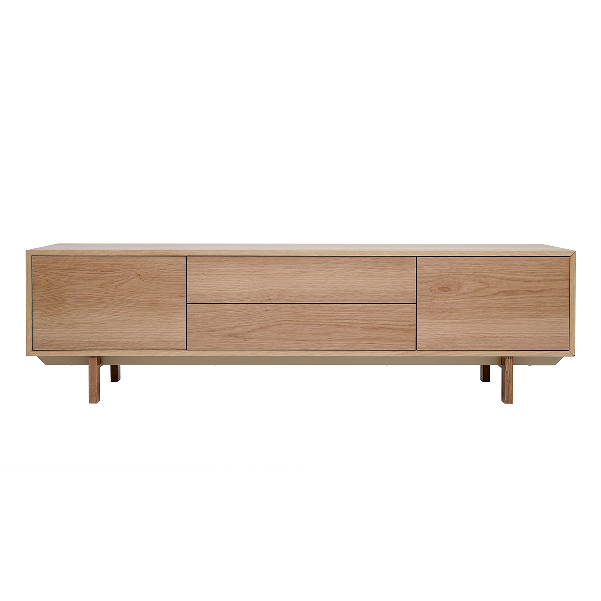 Meuble TV scandinave en bois L180 cm SID, MILIBOO