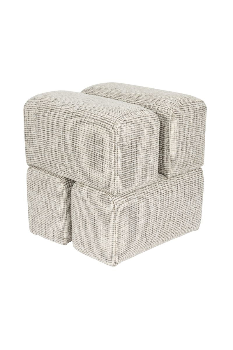 Repose-pied et Pouf en tissu, STAPLE, BOITE A DESIGN