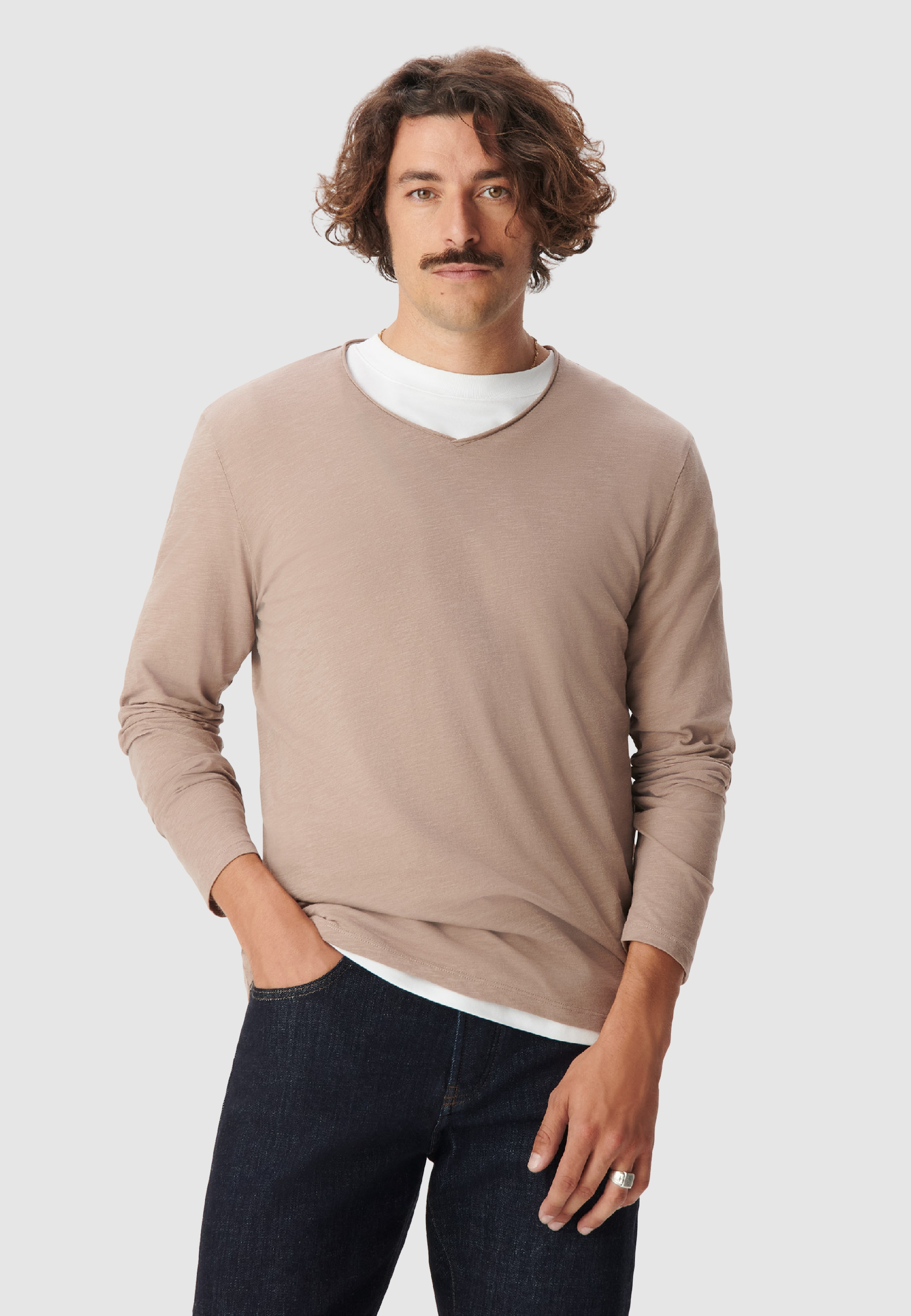 Tee-shirt col V L'Essentiel, IKKS