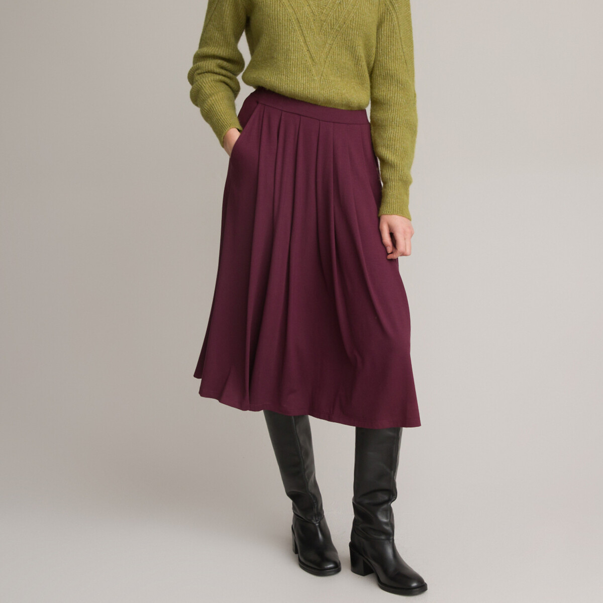 Image of Mid-Length Full Skirt