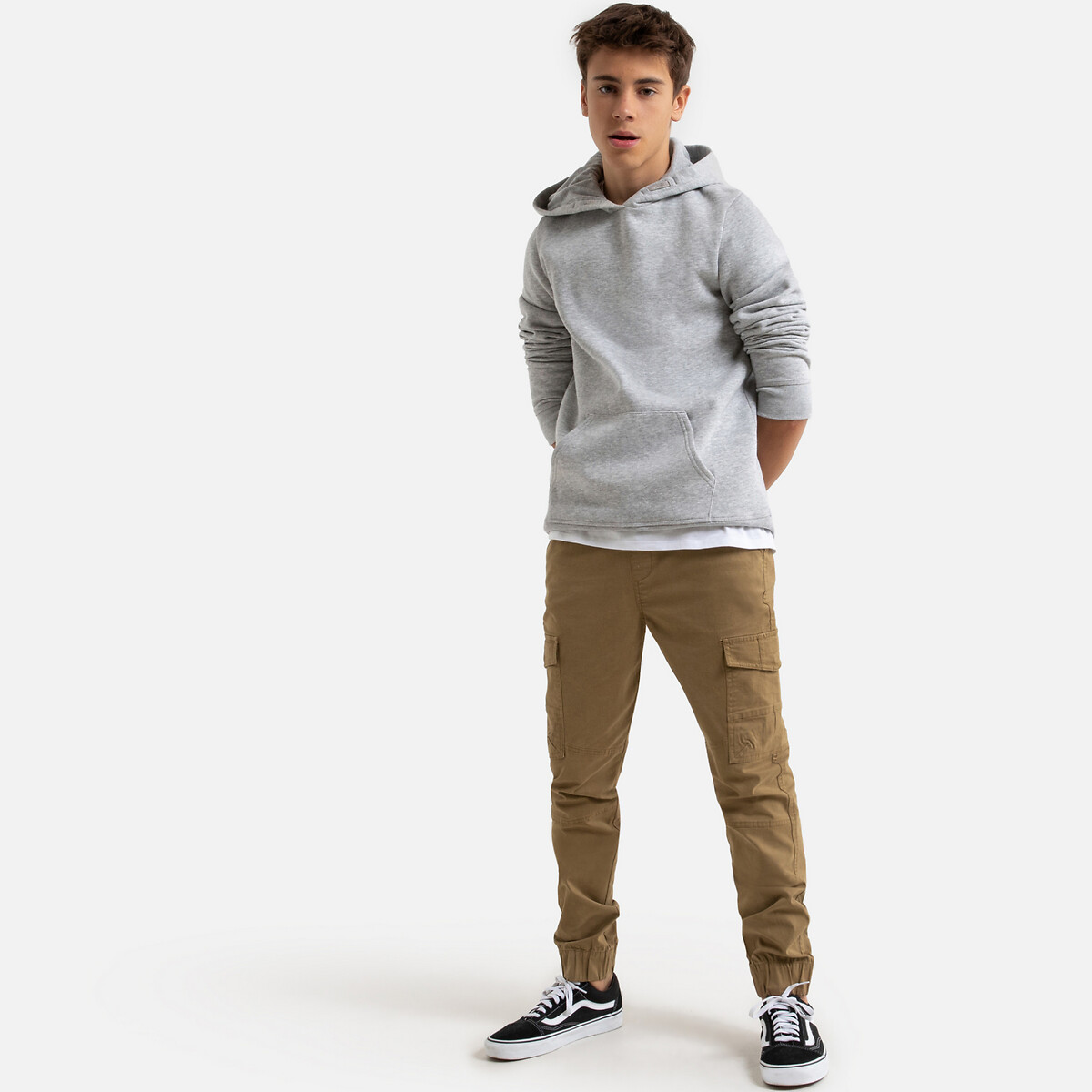 Pantalón estilo chándal 10-16 años camel La Redoute Collections | La Redoute