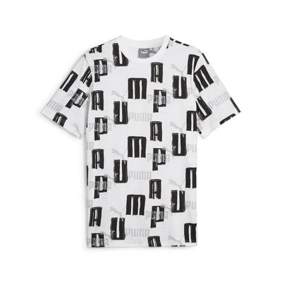 Essentiel AOP Cotton T-Shirt with Short Sleeves PUMA
