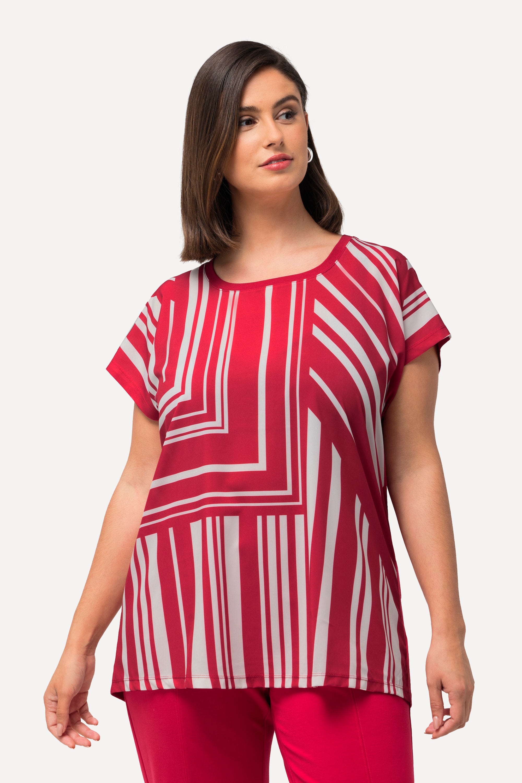 T-shirt à rayures oversized, ULLA POPKEN