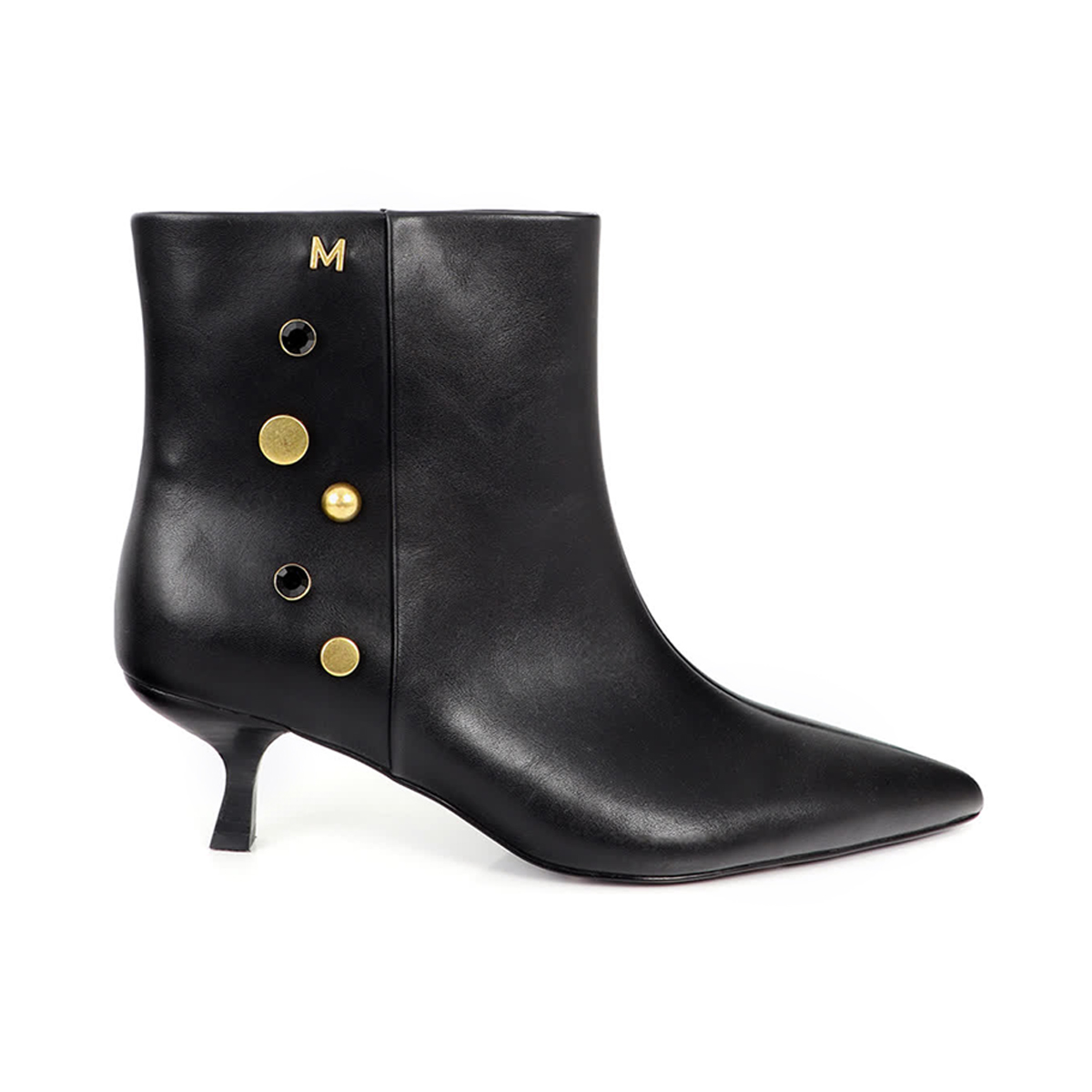 Bottines cloutées à talons en faux cuir, LOLA CASADEMUNT