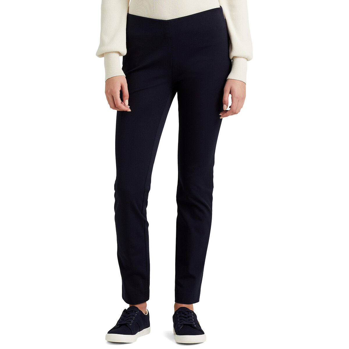 Image of Cotton Mix Skinny Trousers