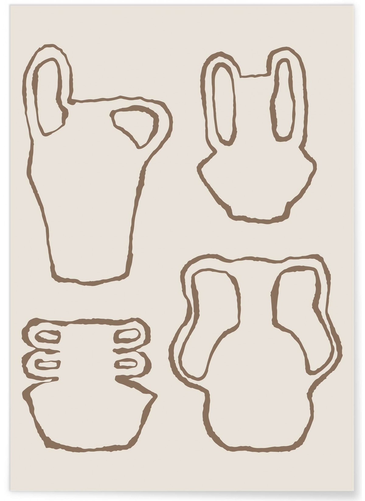 Affiche Les vases, L'AFFICHERIE
