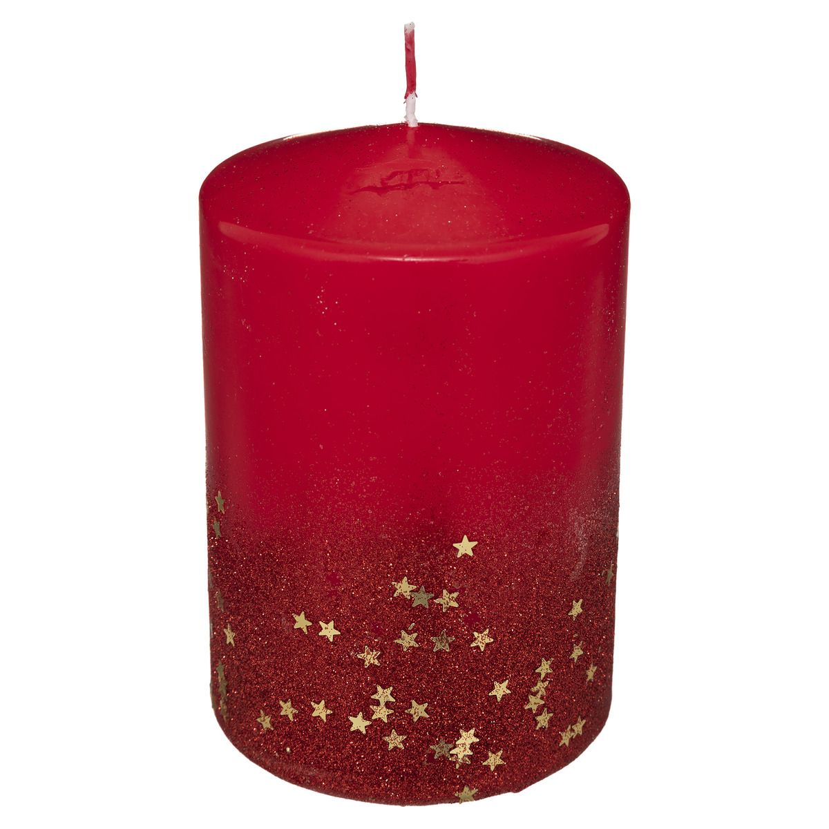 Bougie Paillettes Dégradé 15x10 cm - FEERIC CHRISTMAS, FEERIE CHRISTMAS