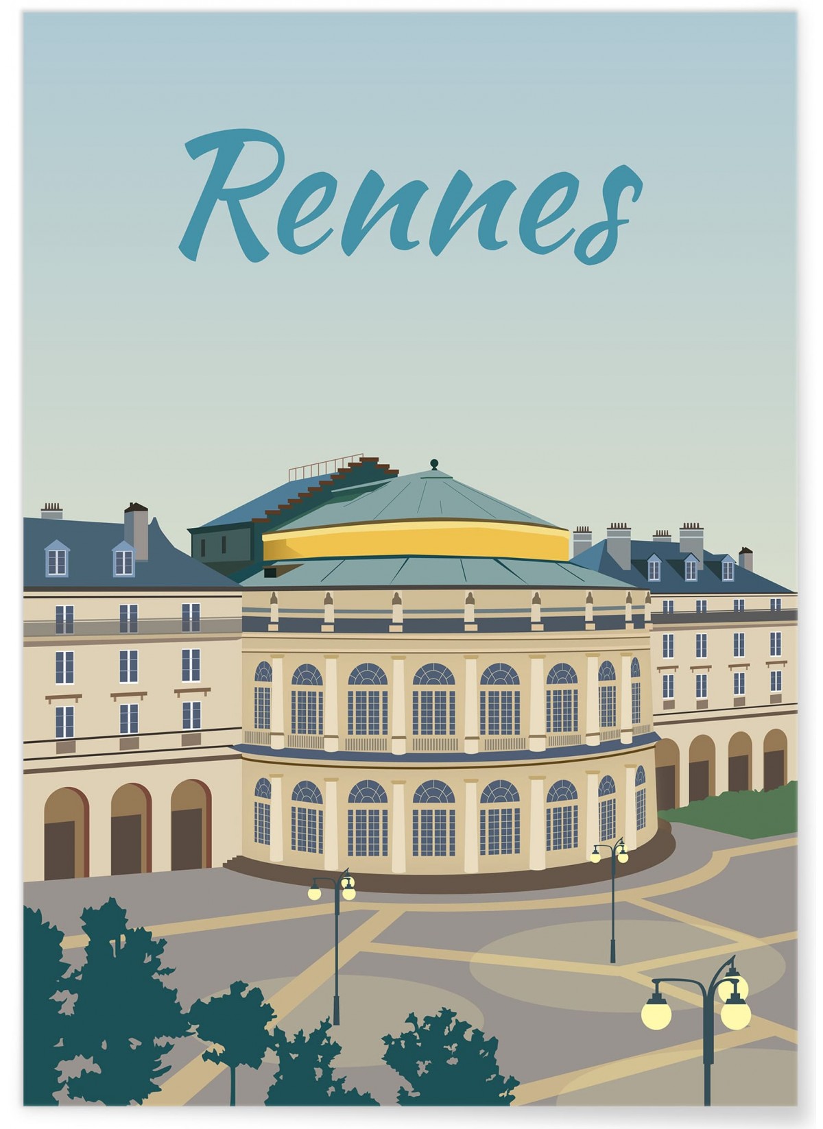 Affiche ville Rennes 2, L'AFFICHERIE