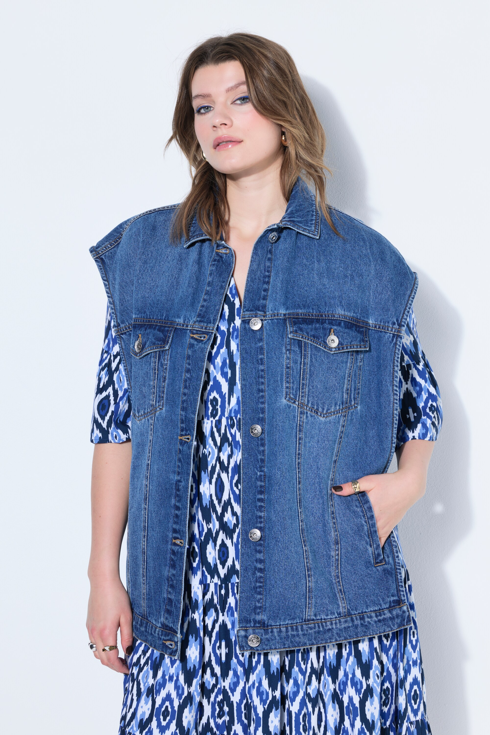 Gilet en jean, coupe oversize, STUDIO UNTOLD
