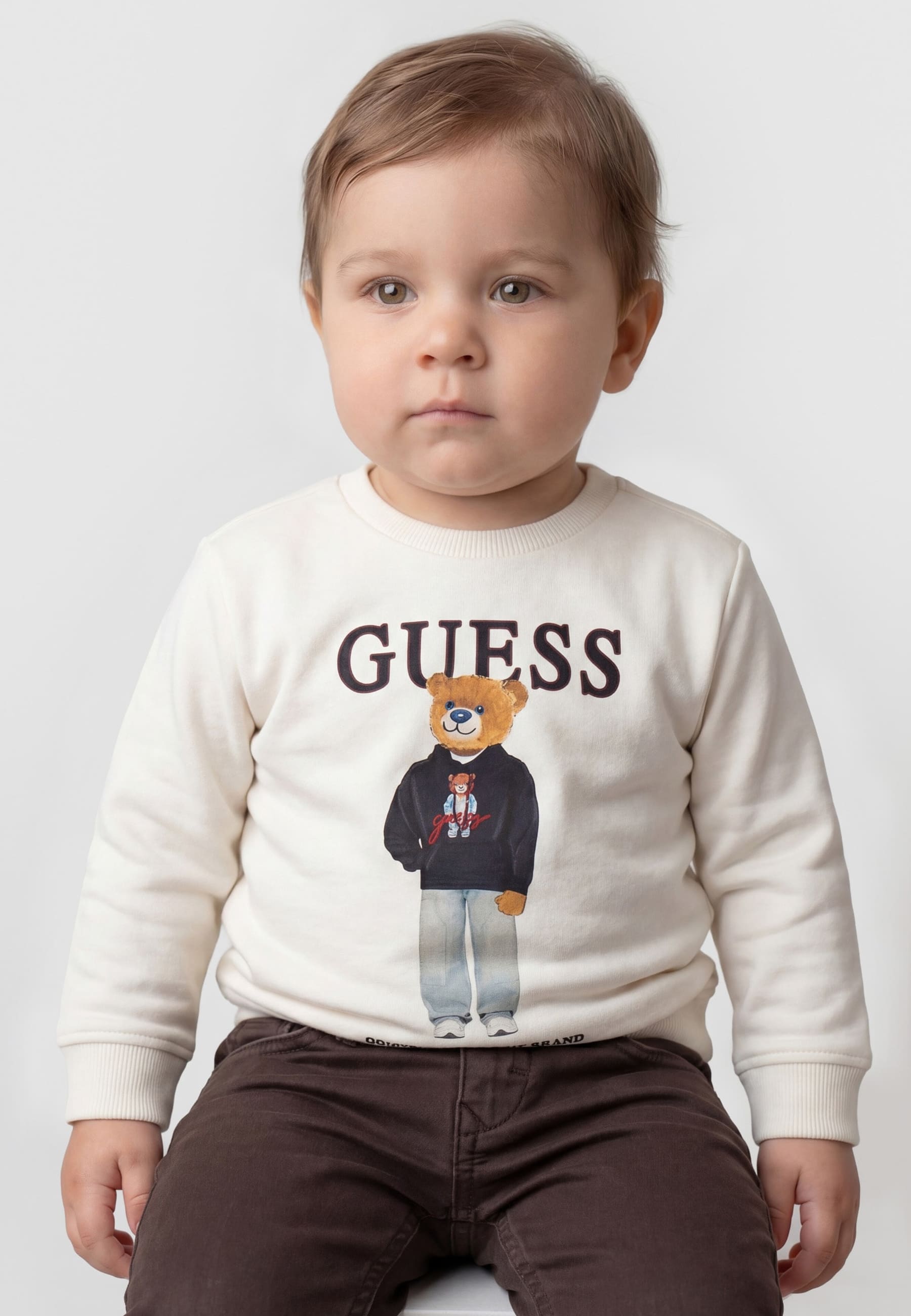 Sweatshirt Avec Logo Imprimé, GUESS KIDS