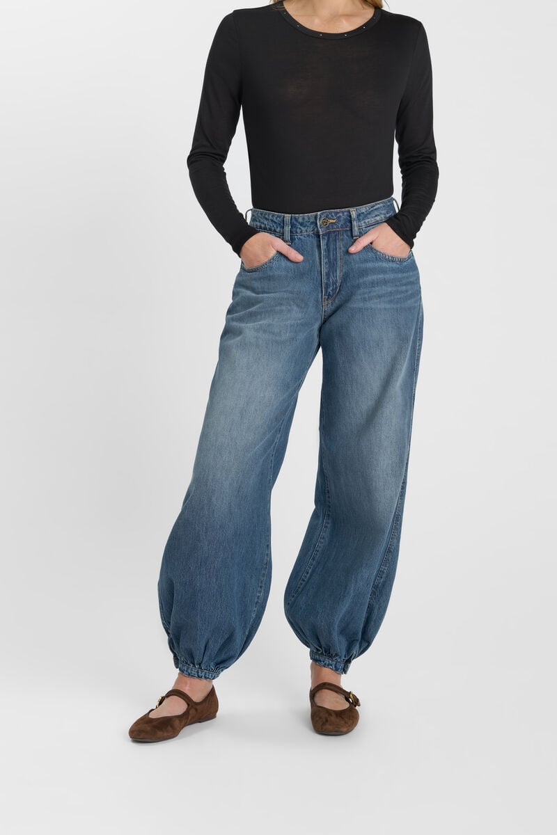 Jeans loose, large , longueur 34, LE TEMPS DES CERISES
