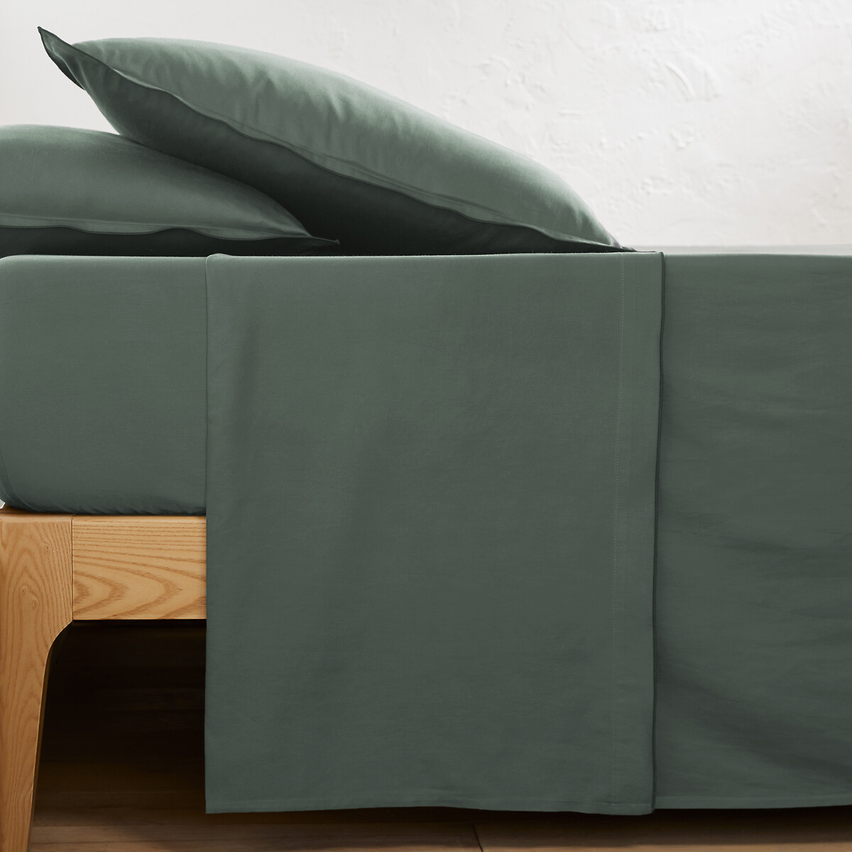 Drap plat satin de coton lavé, Victor uni