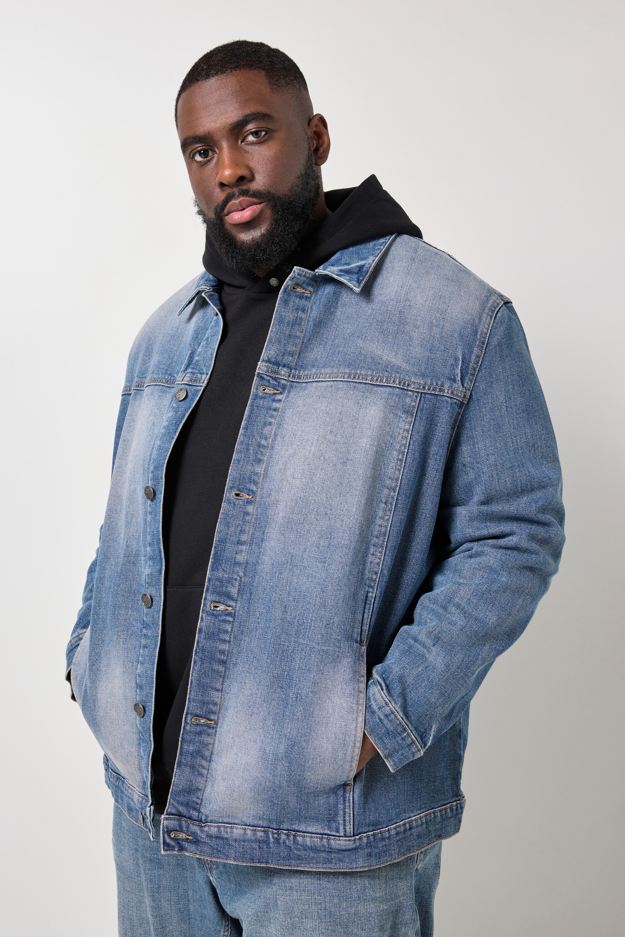 Veste en jean, style vintage, STHUGE